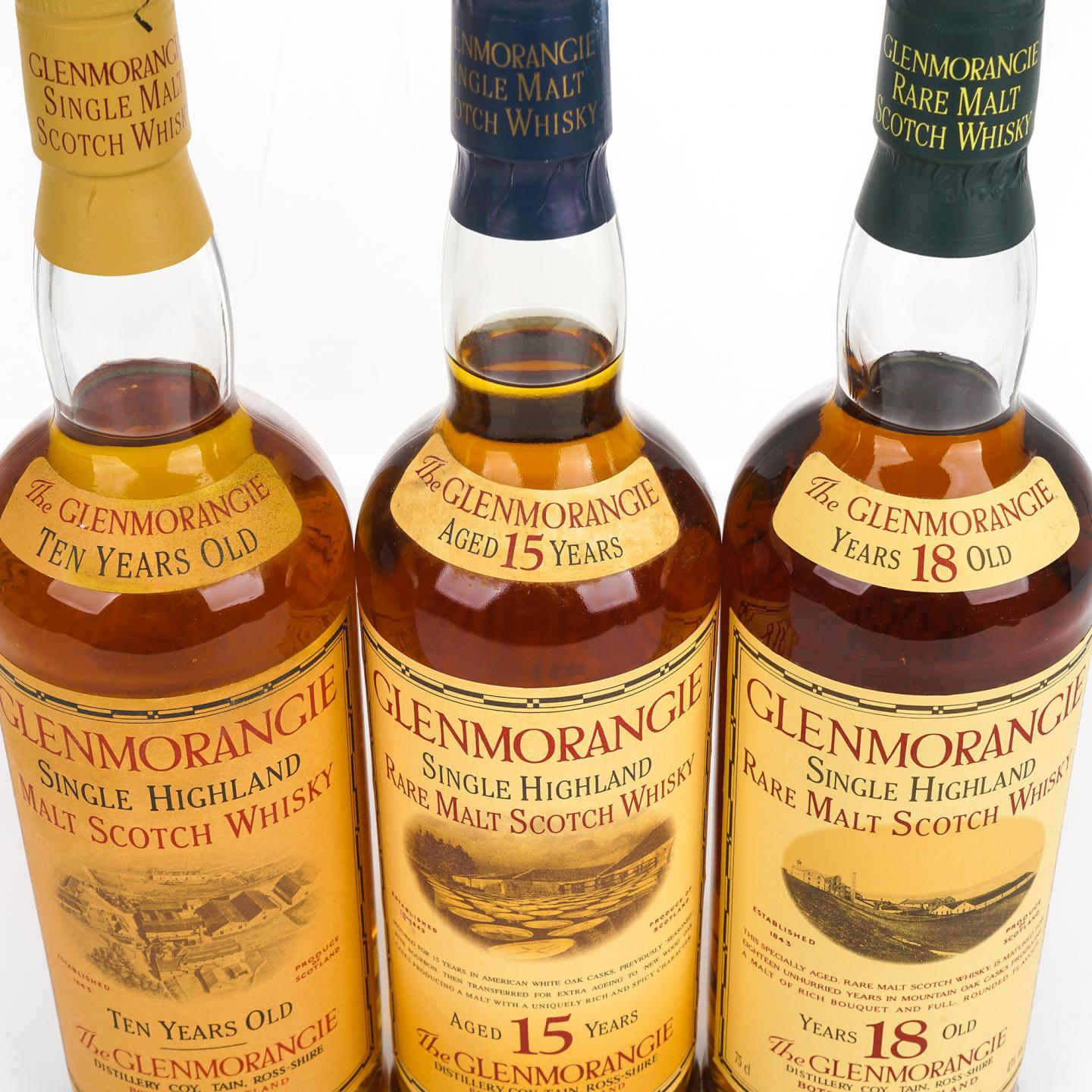 Glenmorangie 格兰杰 10/15/18年 3瓶组