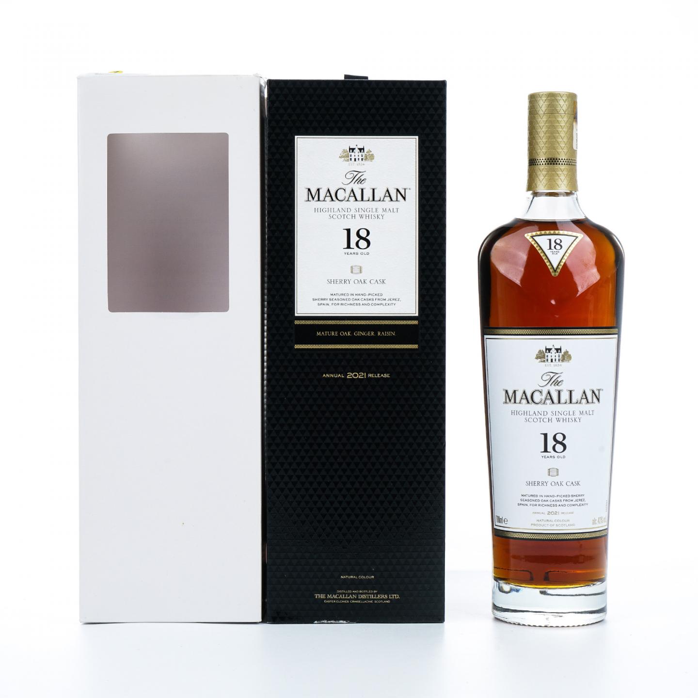 【附X光图】Macallan 麦卡伦 18年 2021 雪莉桶 700ml