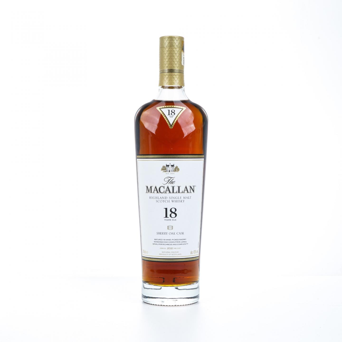 【附X光图】Macallan 麦卡伦 18年 2021 雪莉桶 700ml