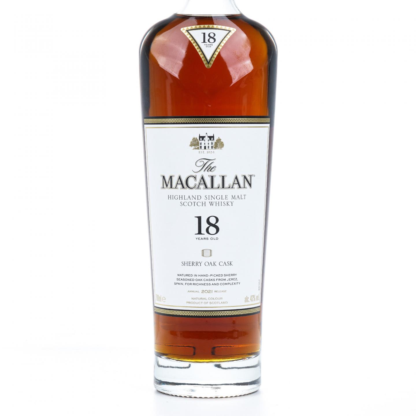 【附X光图】Macallan 麦卡伦 18年 2021 雪莉桶 700ml