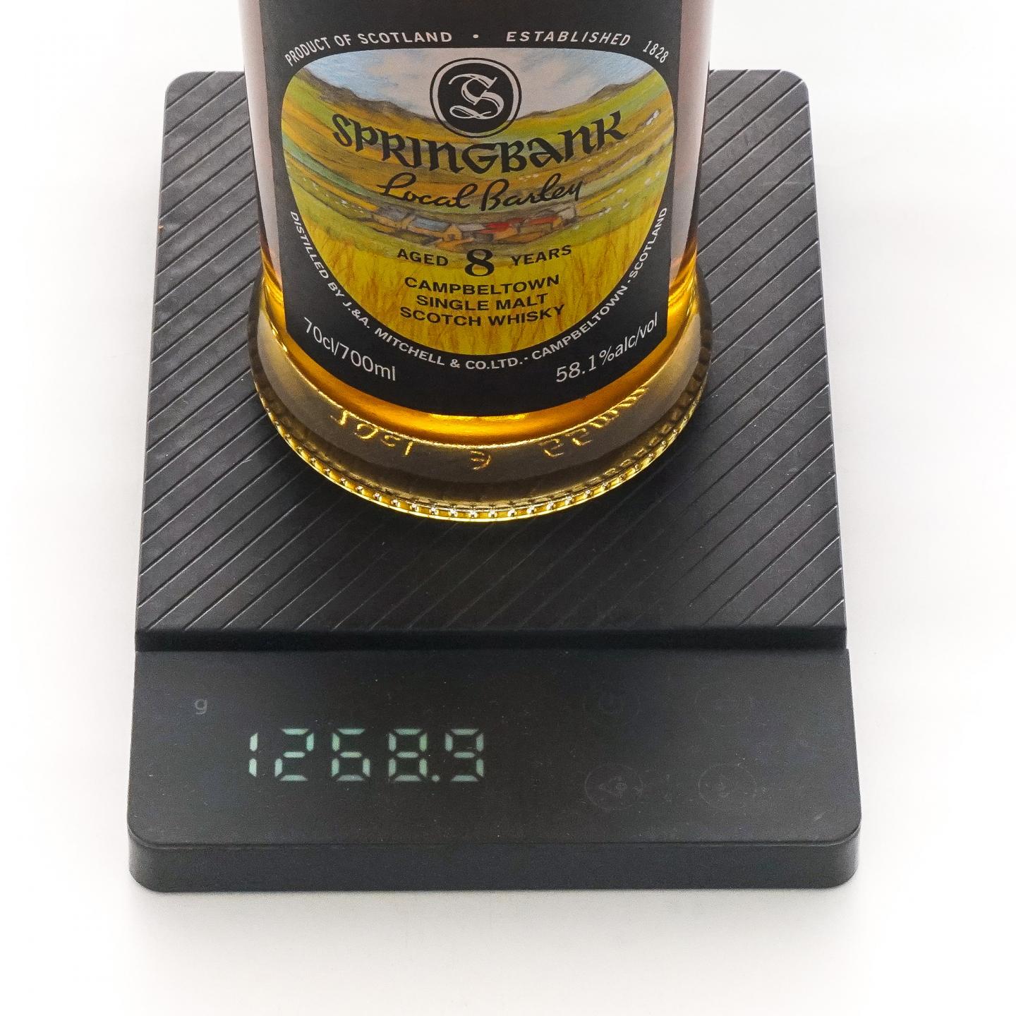 Springbank 云顶 8年 2016-2024 本地大麦 58.1%
