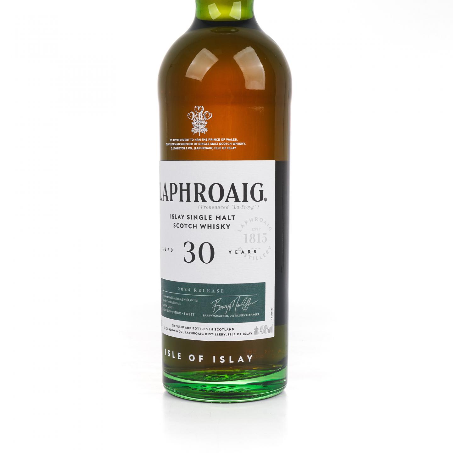 Laphroaig 拉弗格 30年 2024 Release