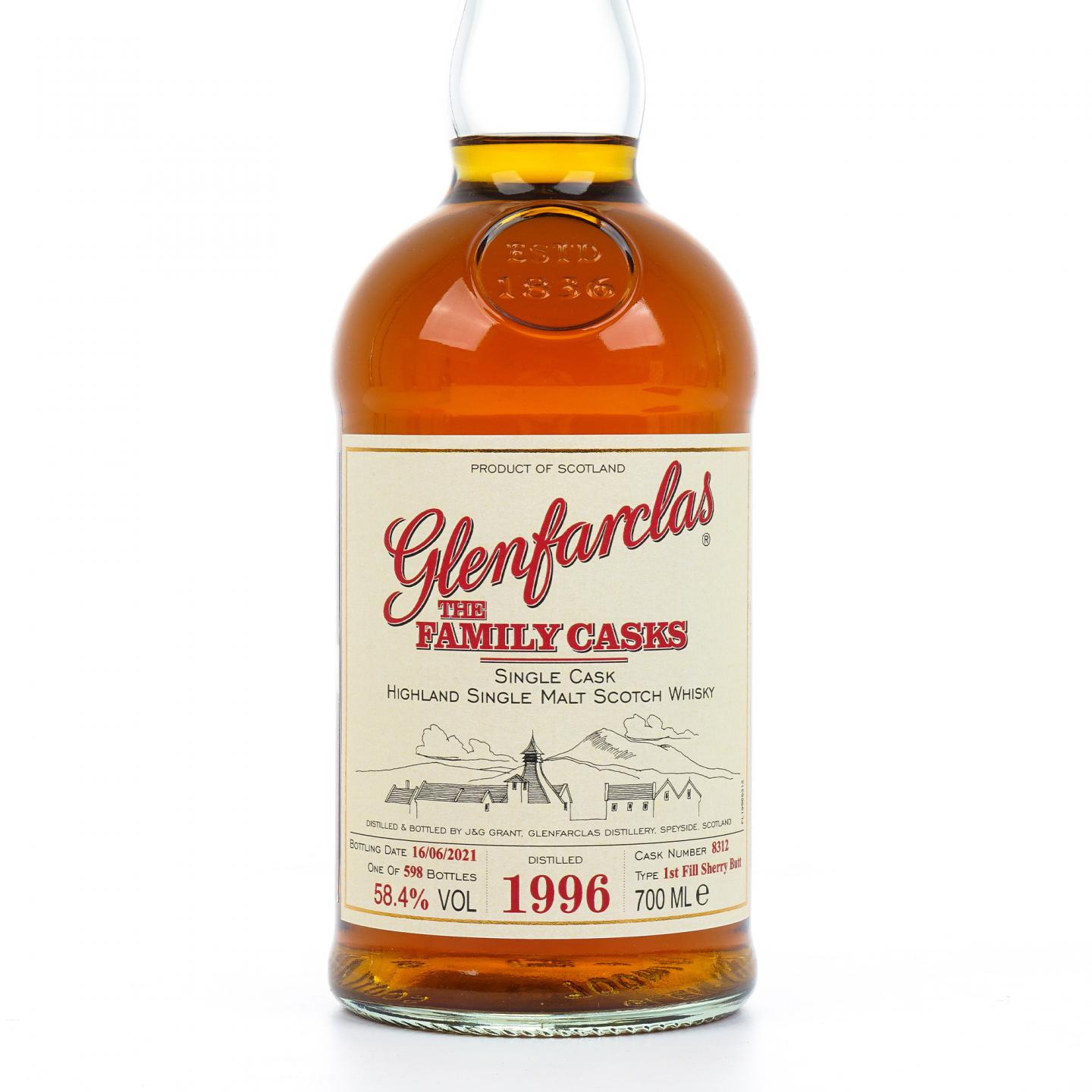 Glenfarclas 格兰花格 1996-2021 雪莉单桶#8312 家族桶