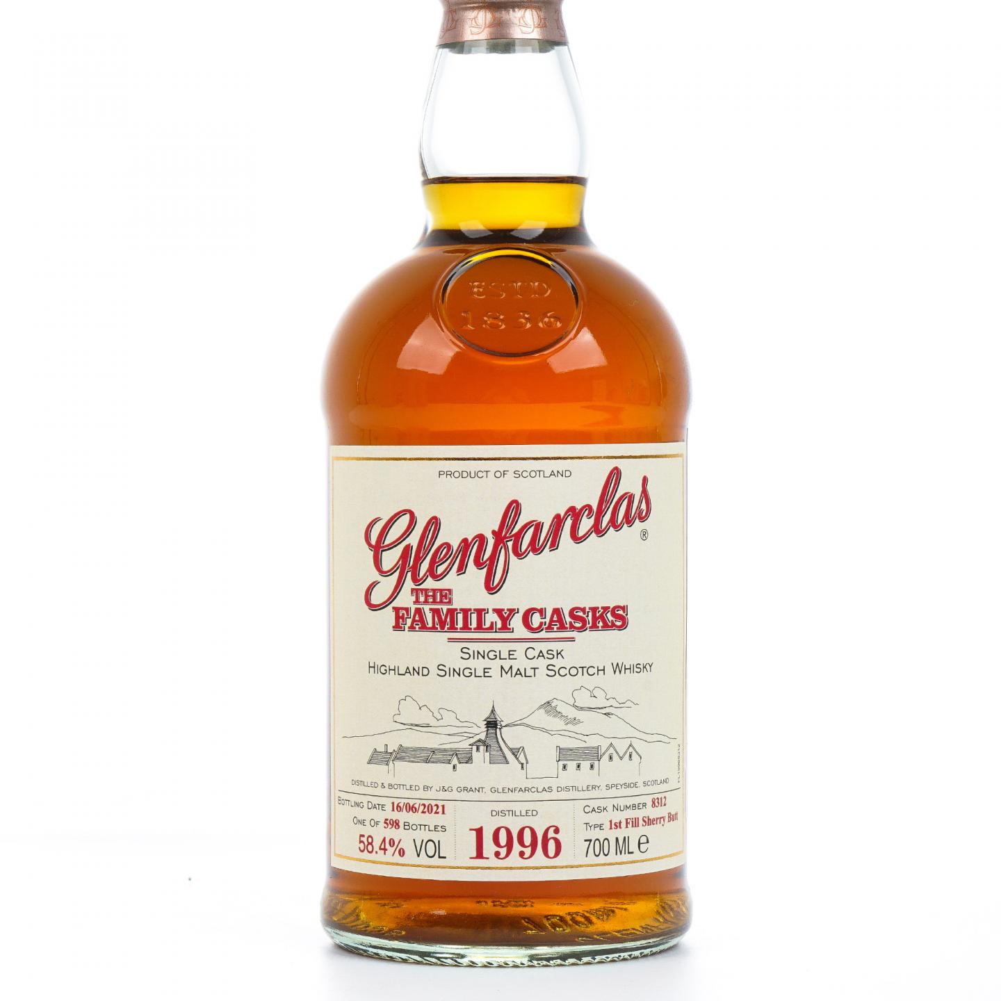 Glenfarclas 格兰花格 1996-2021 雪莉单桶#8312 家族桶 58.4%