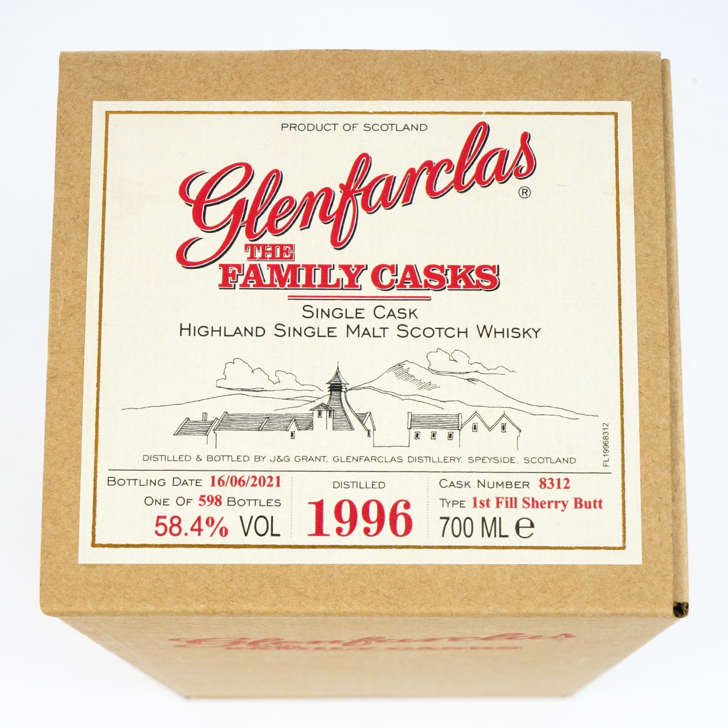 Glenfarclas 格兰花格 1996-2021 雪莉单桶#8312 家族桶 58.4%