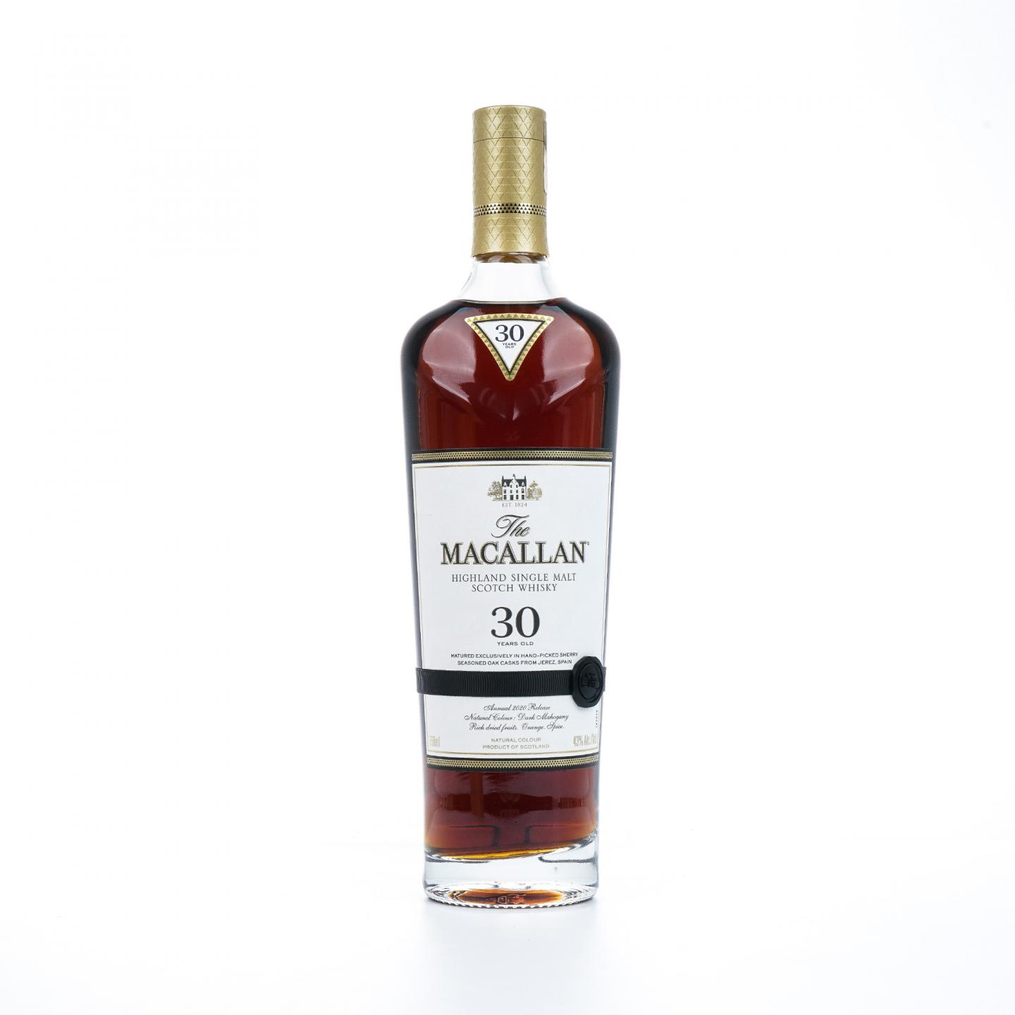 Macallan 麦卡伦 30年 2020 黑腰带 750ml