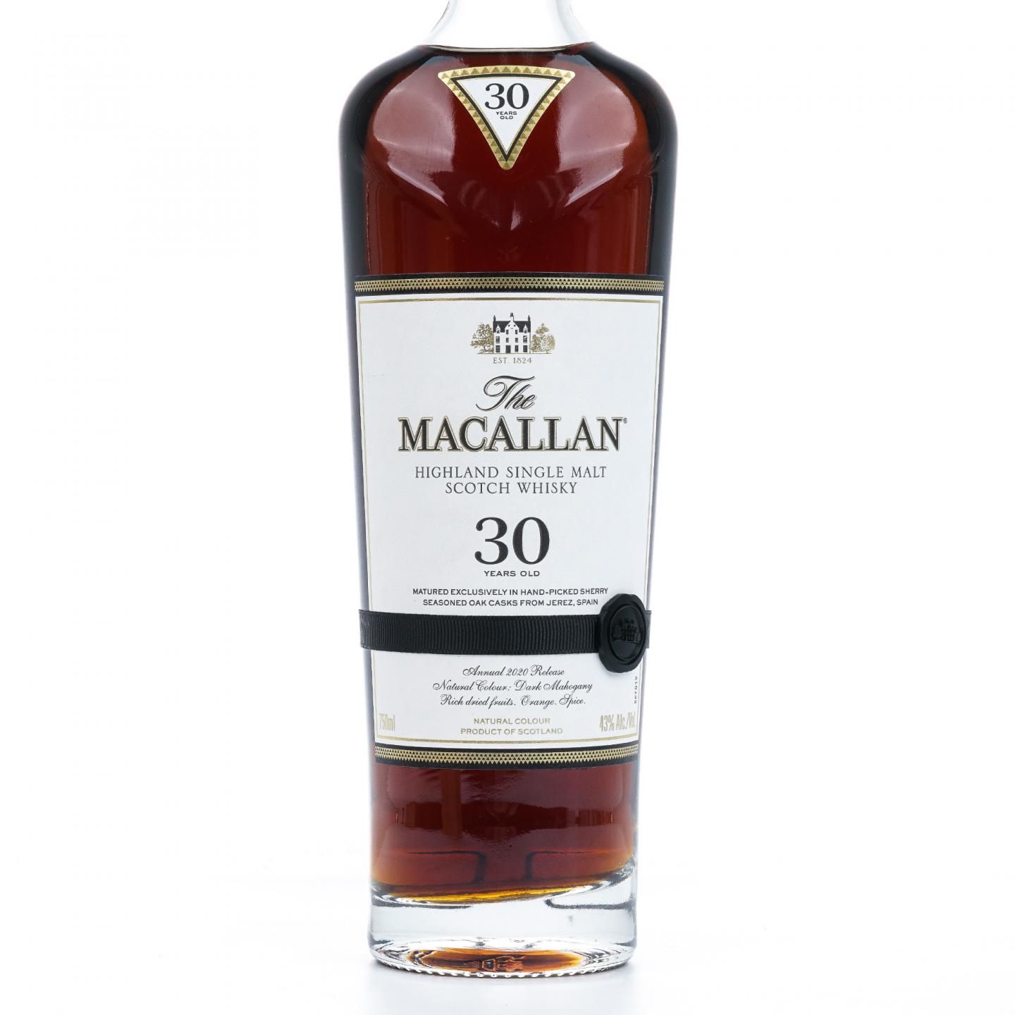 Macallan 麦卡伦 30年 2020 黑腰带 750ml