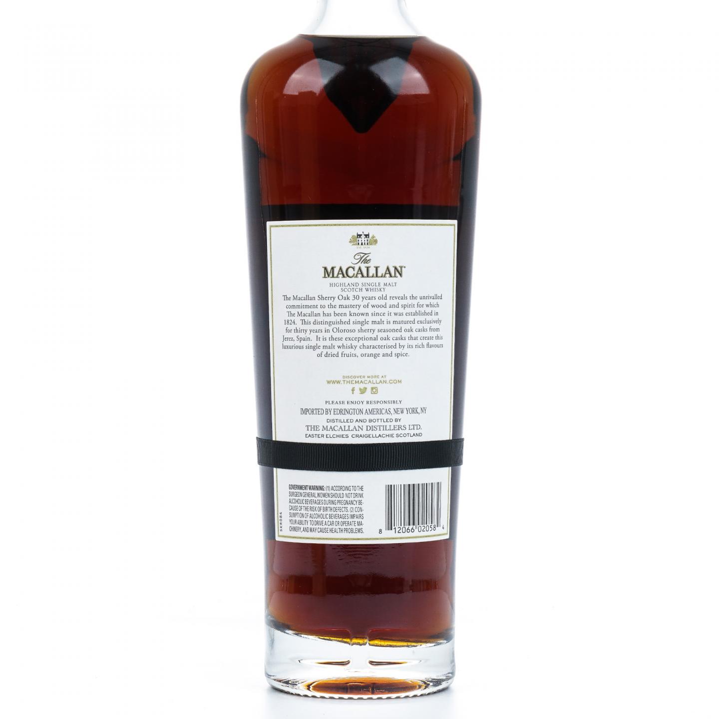 Macallan 麦卡伦 30年 2020 黑腰带 750ml