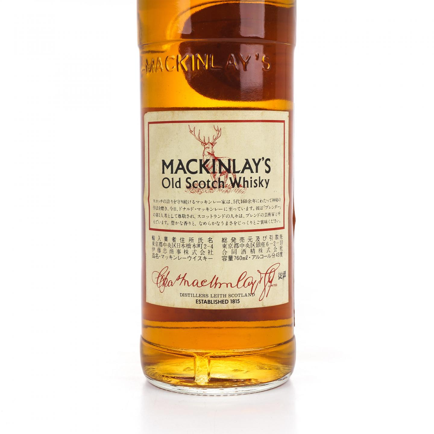 Mackinlay's 苏格兰调和威士忌 特级 760ml