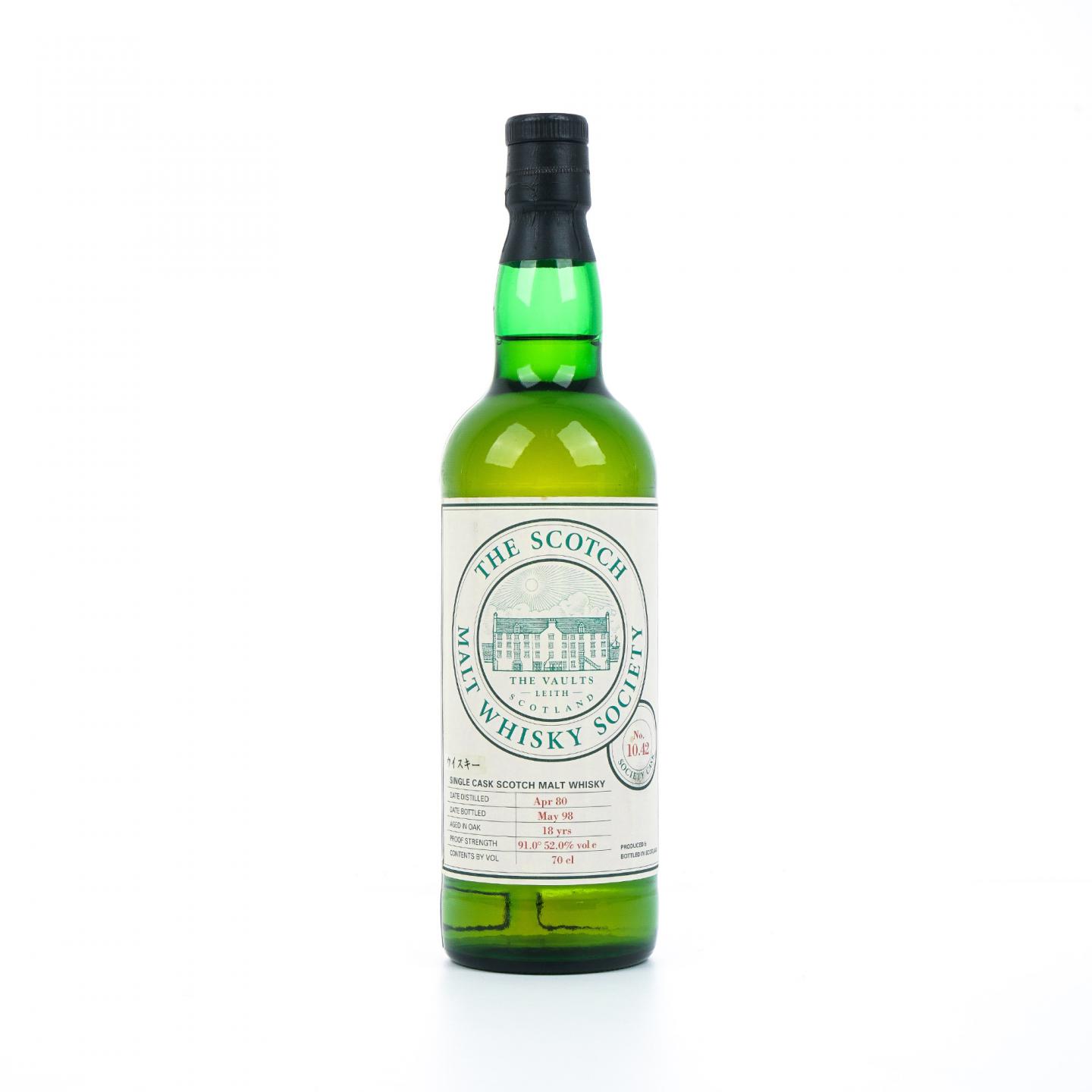 SMWS 10.42 布纳哈本 18年 1980-1998