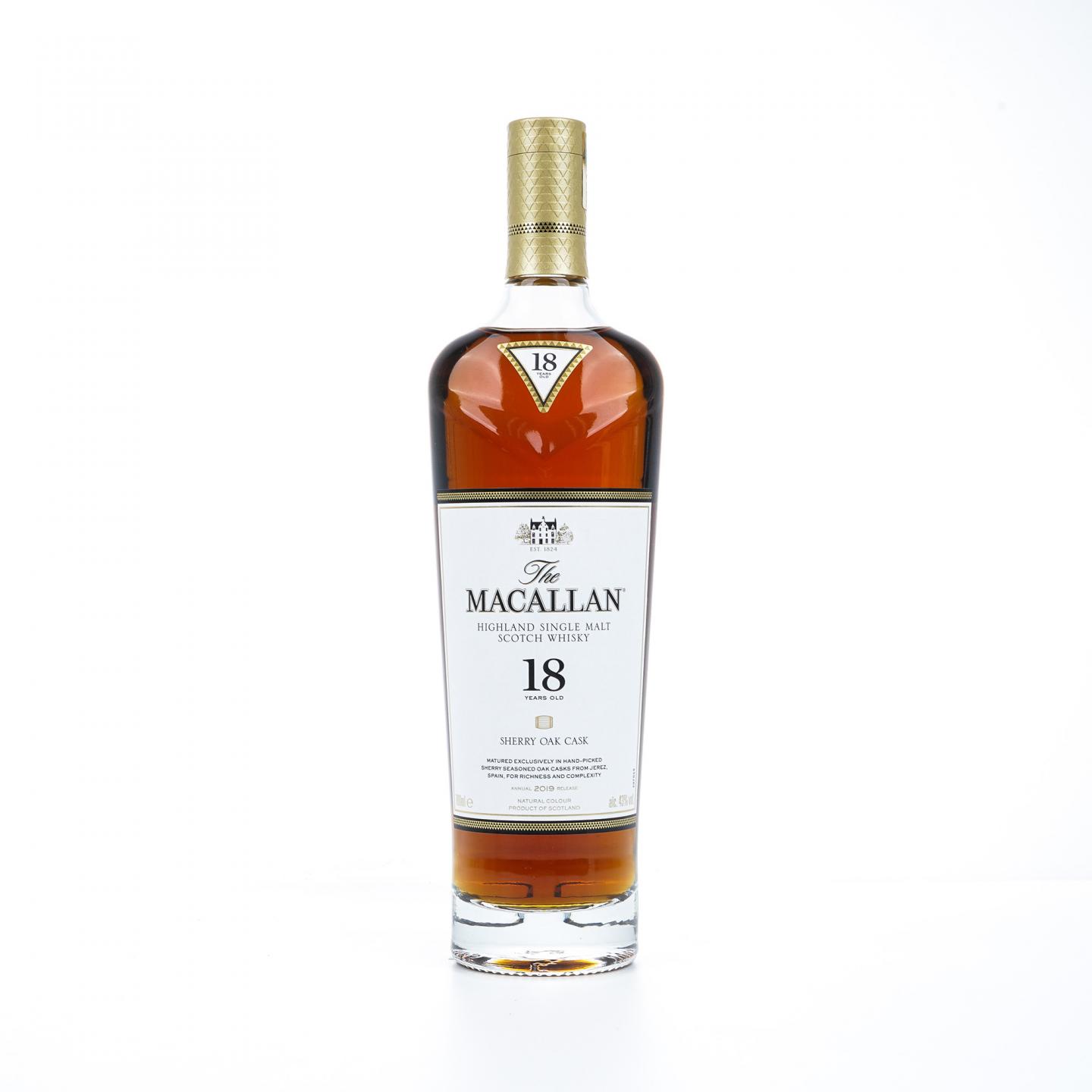 【附X光图】Macallan 麦卡伦 18年 2019 雪莉桶