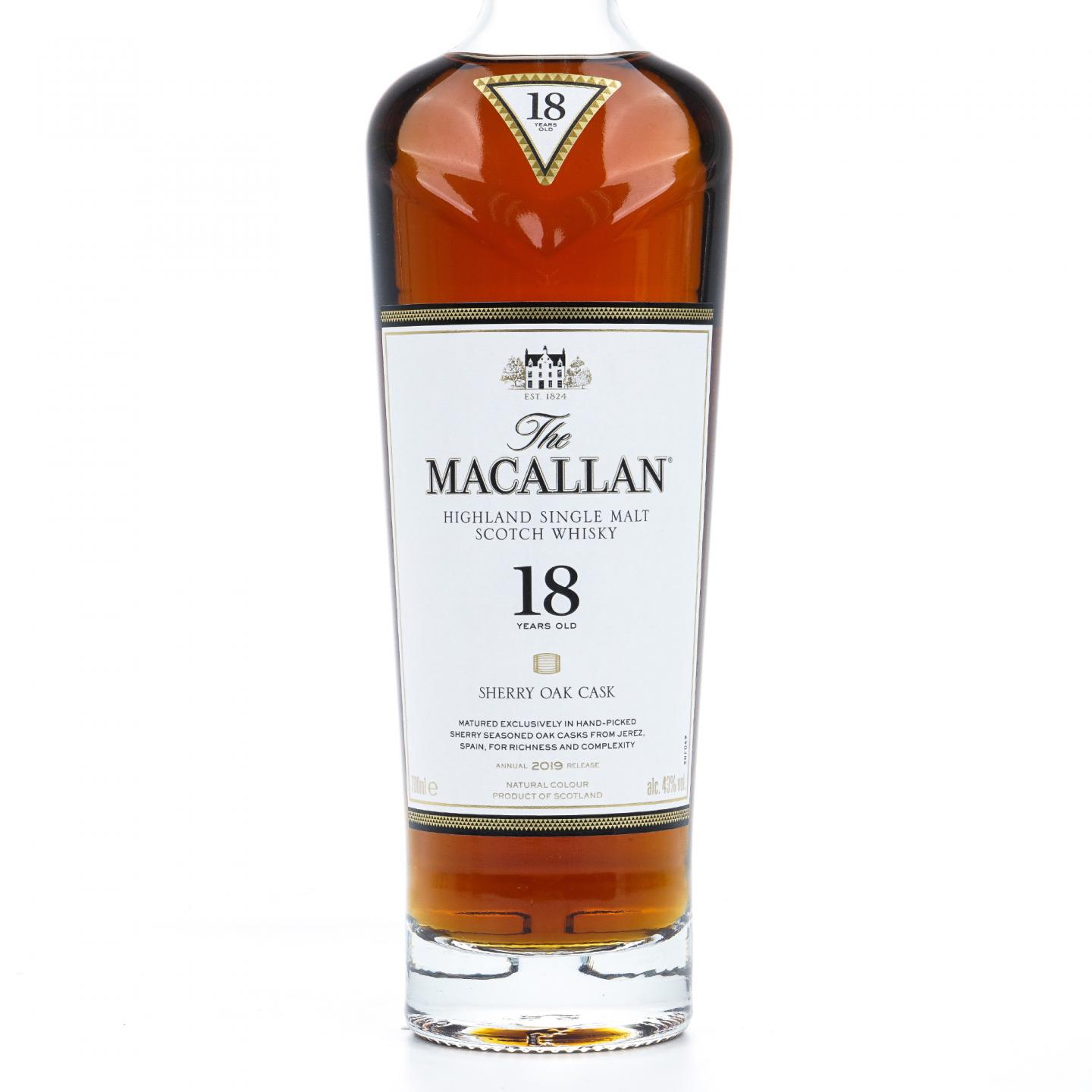 【附X光图】Macallan 麦卡伦 18年 2019 雪莉桶