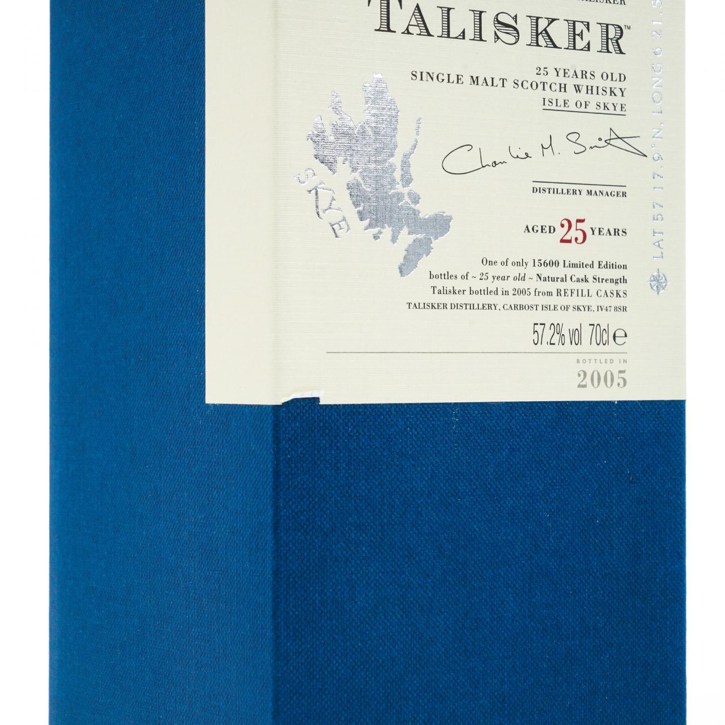 Talisker 泰斯卡 25年 2005 SR系列 桶强