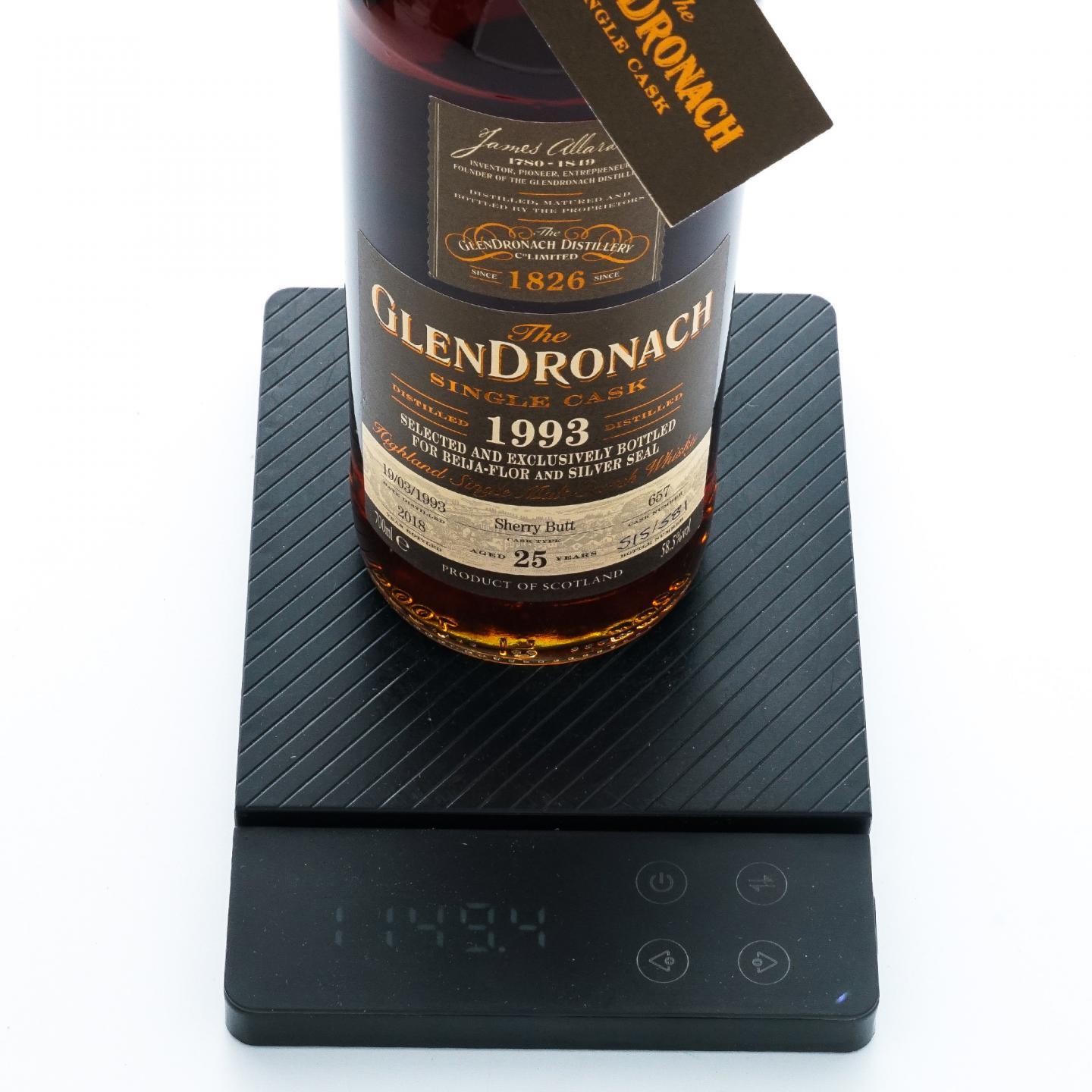 Glendronach 格兰多纳 25年 1993-2018 雪莉单桶#657 非原盒
