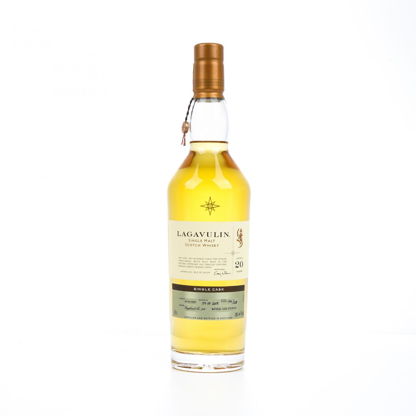 Lagavulin 乐加维林 20年 1999-2019 星星标 单一原桶 桶强