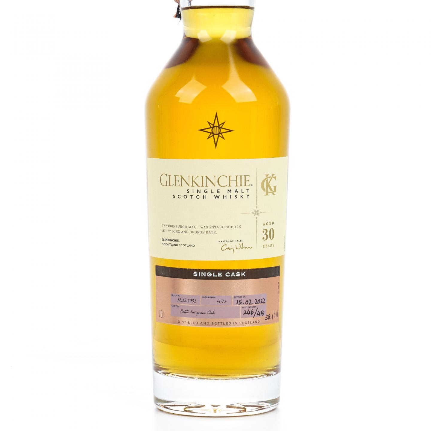 Glenkinchie 格兰昆奇 30年 1991-2022 星星标