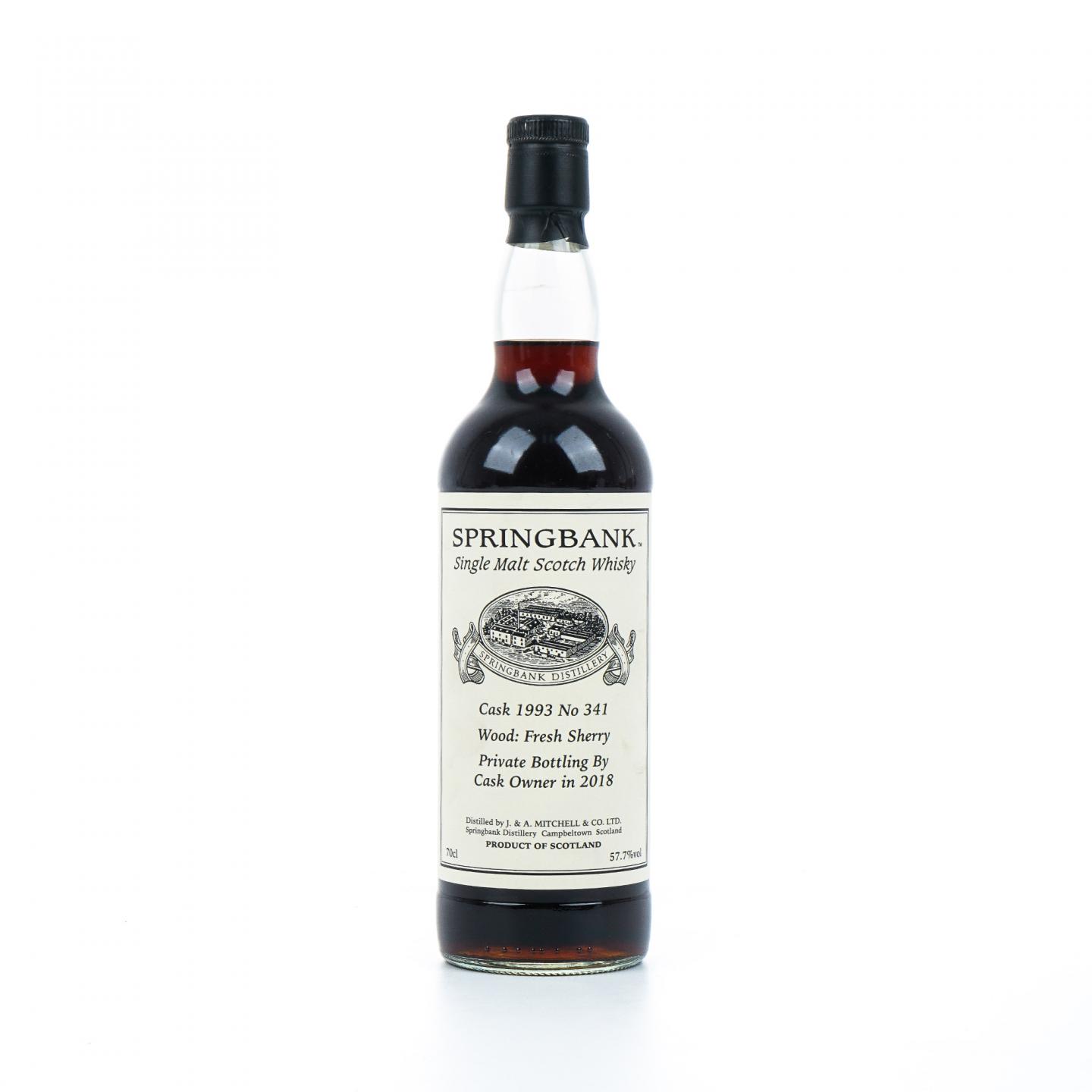 Springbank 云顶 1993-2018 雪莉私人桶#341