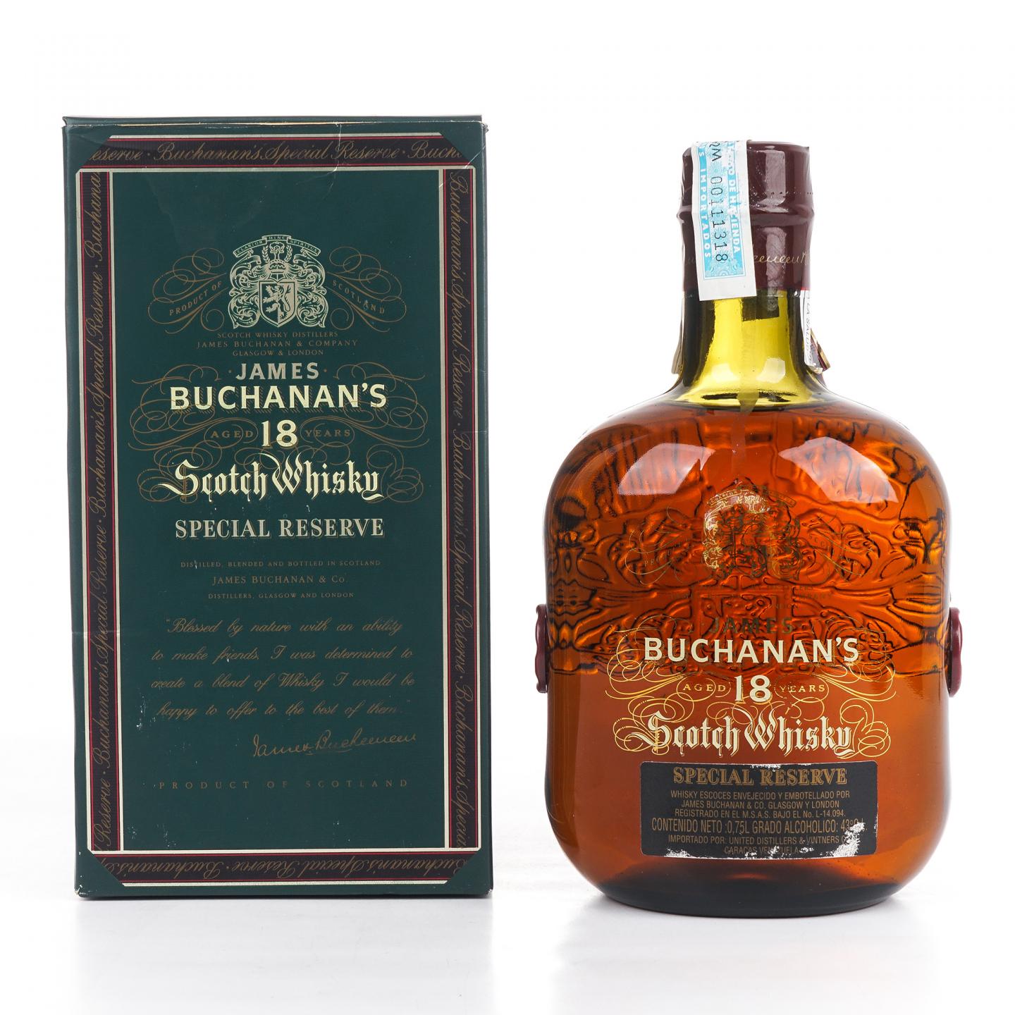 Buchanan's 18年 Special Reserve 苏格兰调和威士忌 750ml