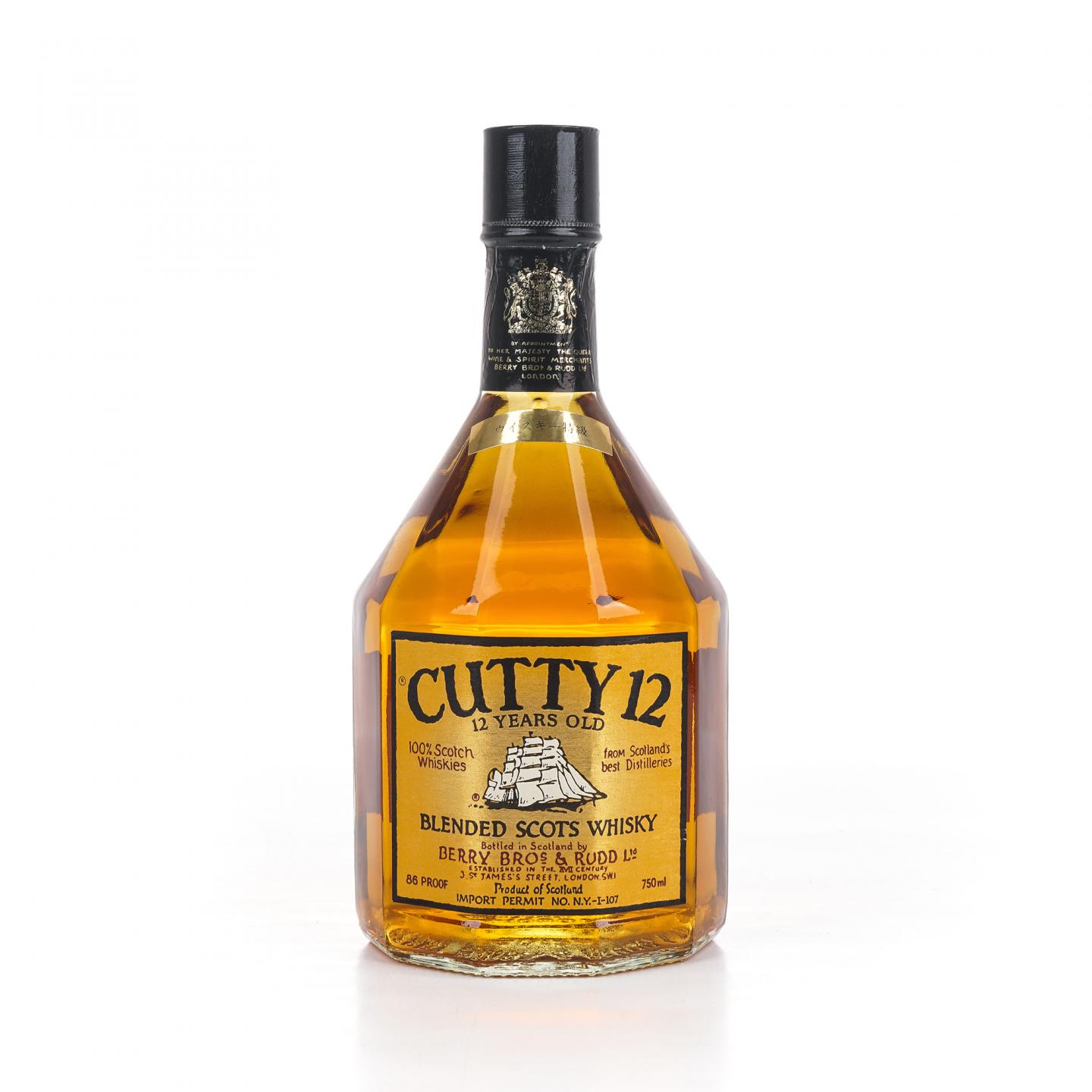 Cutty 12年 调和威士忌 BBR 750ml
