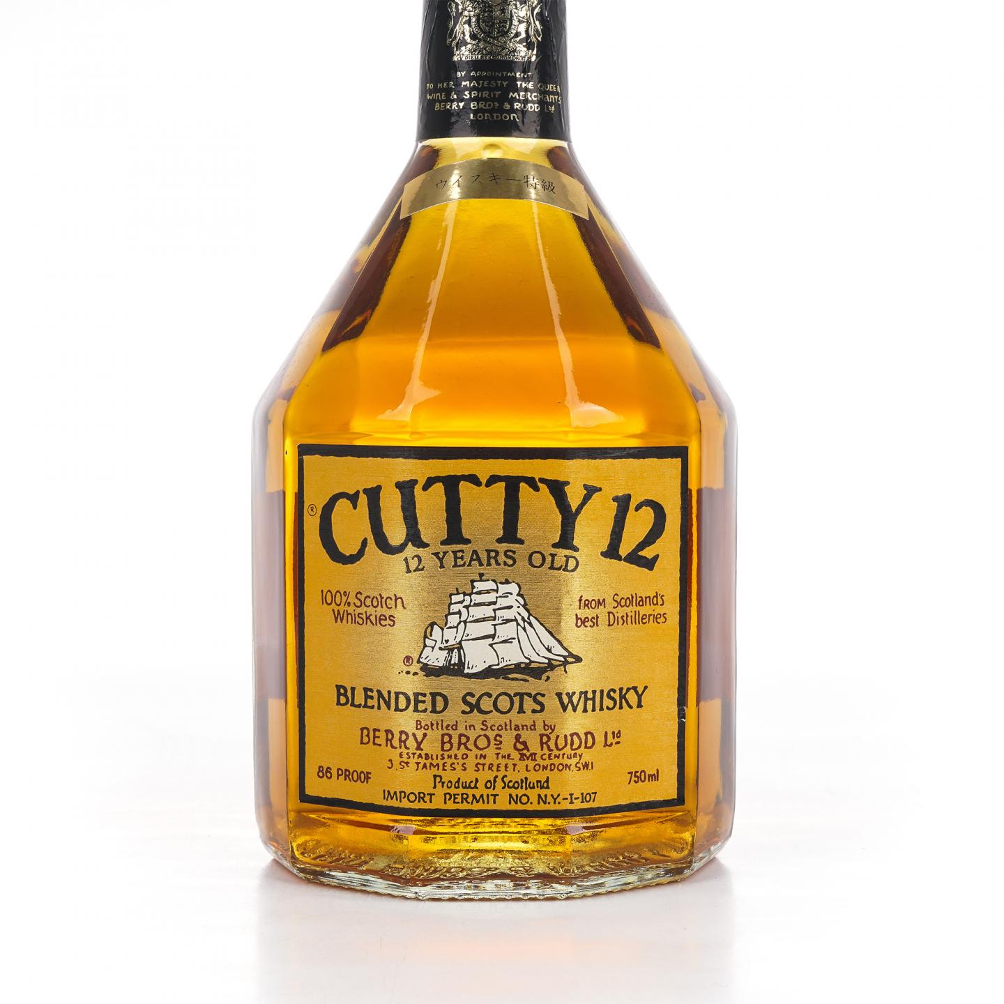 Cutty 12年 调和威士忌 BBR 750ml