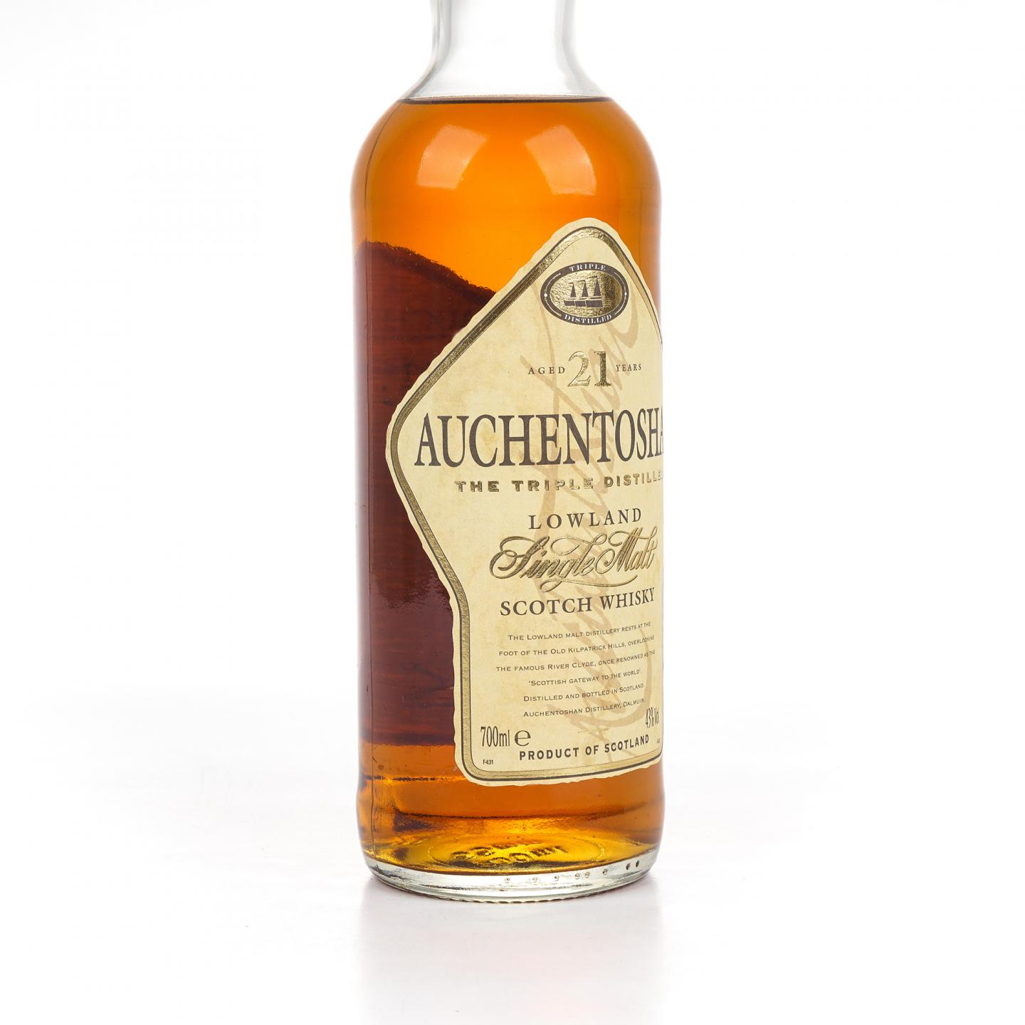 欧肯特轩 21年 The Triple Distilled