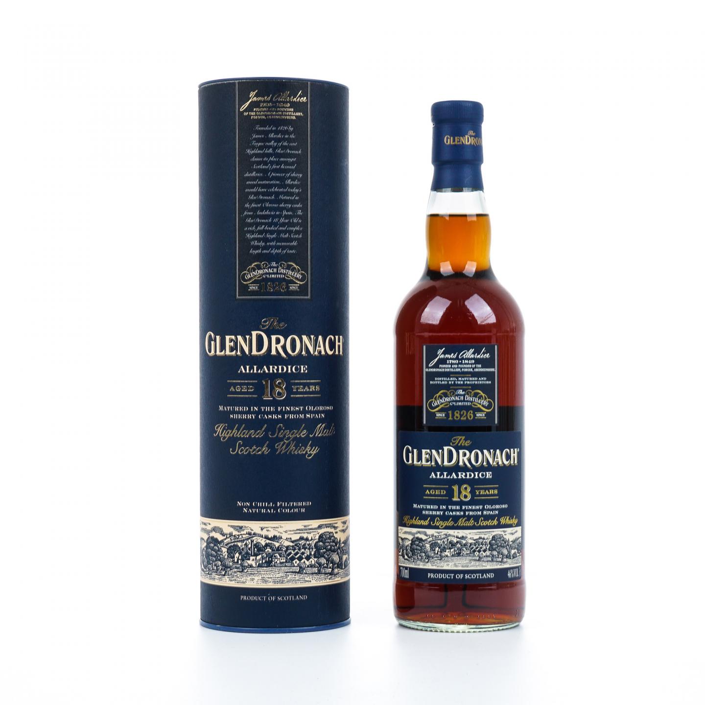 Glendronach 格兰多纳 18年 2019 Allardice 雪莉桶 行货