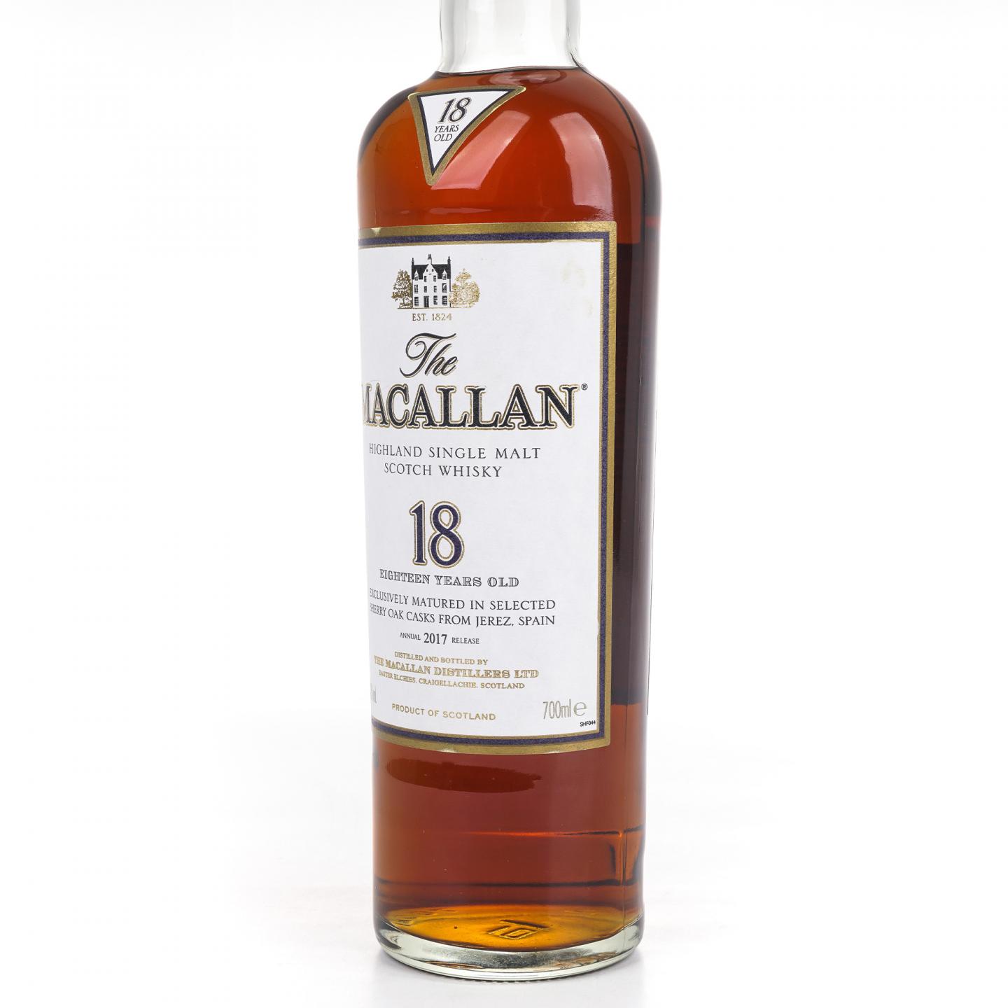 Macallan 麦卡伦 18年 2017 雪莉桶
