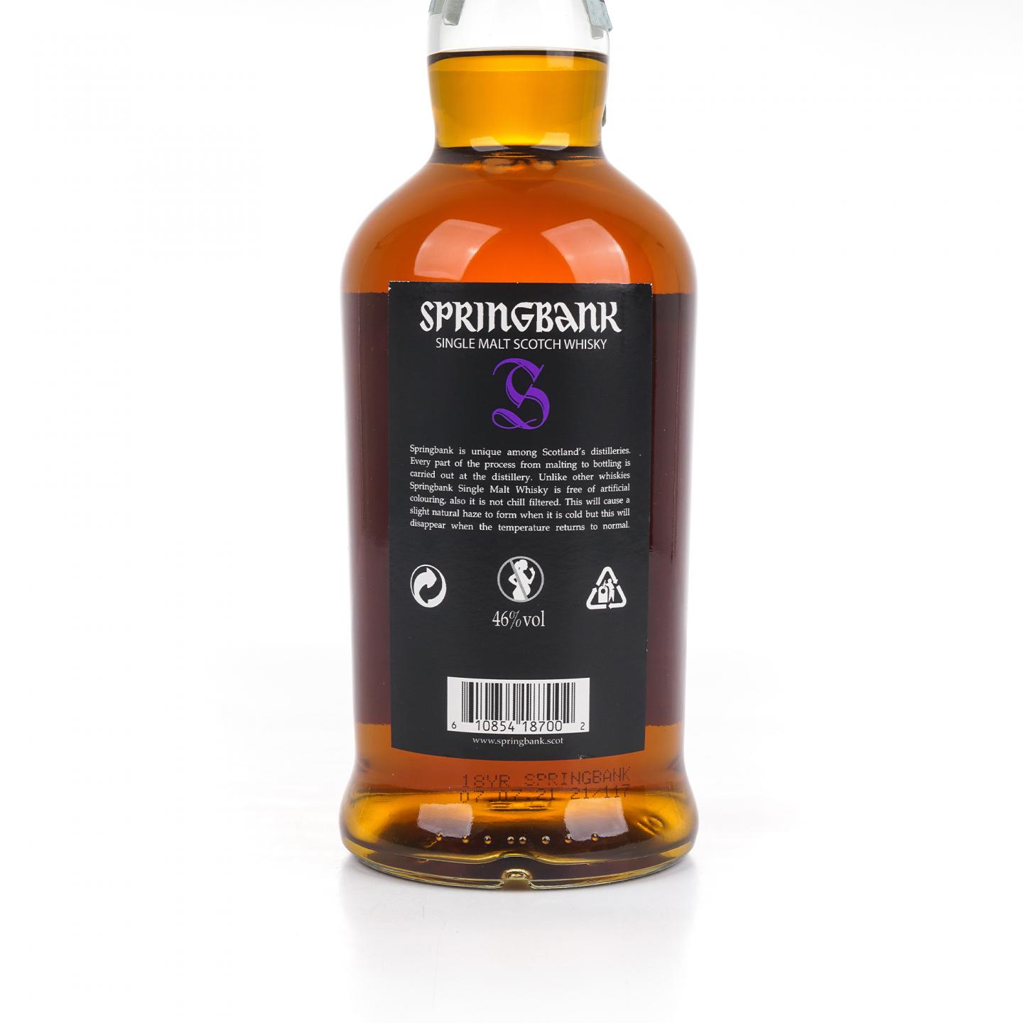 Springbank 云顶 18年 2021