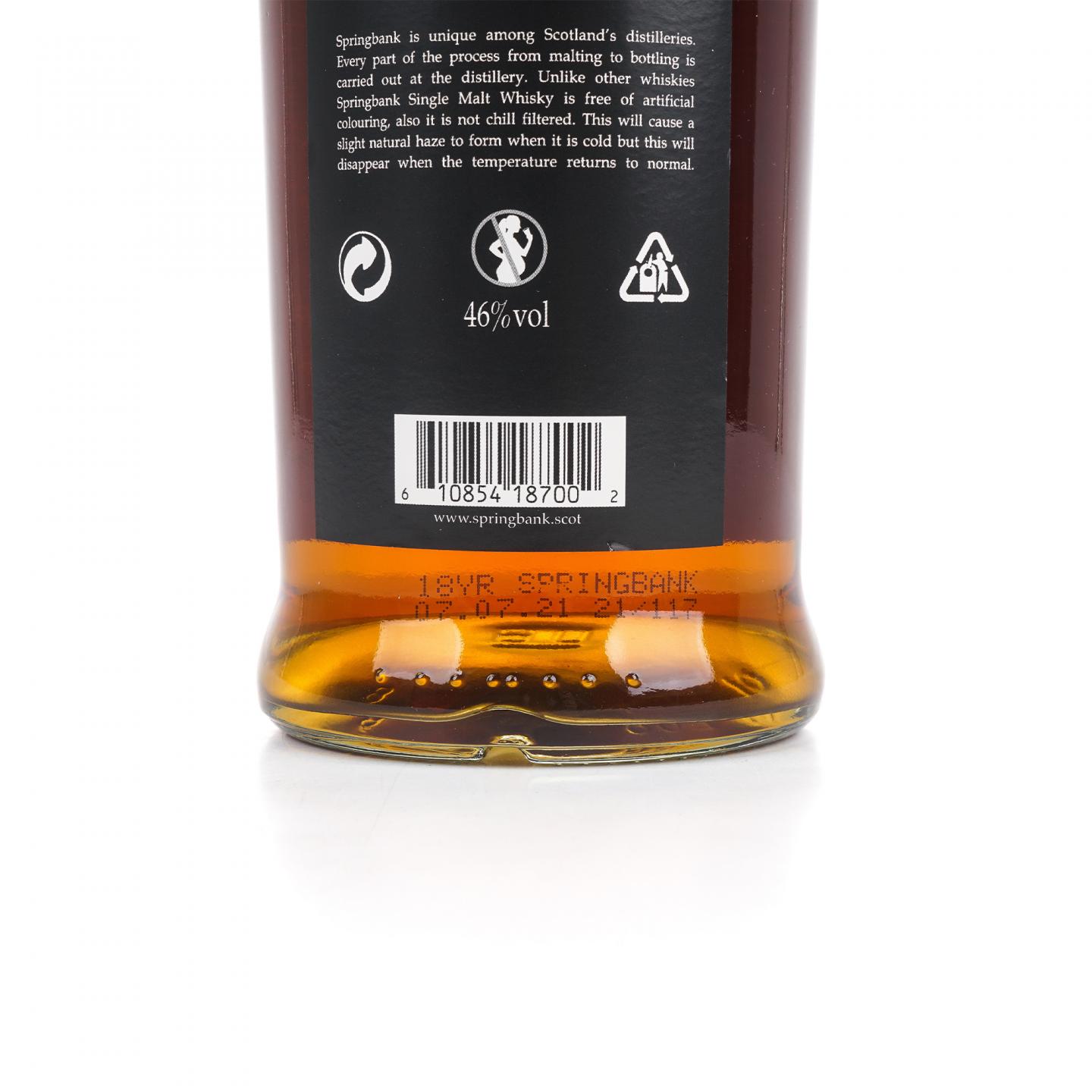 Springbank 云顶 18年 2021