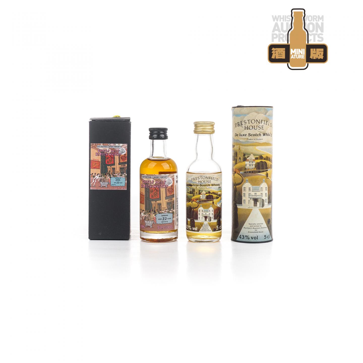 【酒版】Bowmore 波摩 22年 Batch 19 漫画标/Prestonfield House 2瓶组*50ml