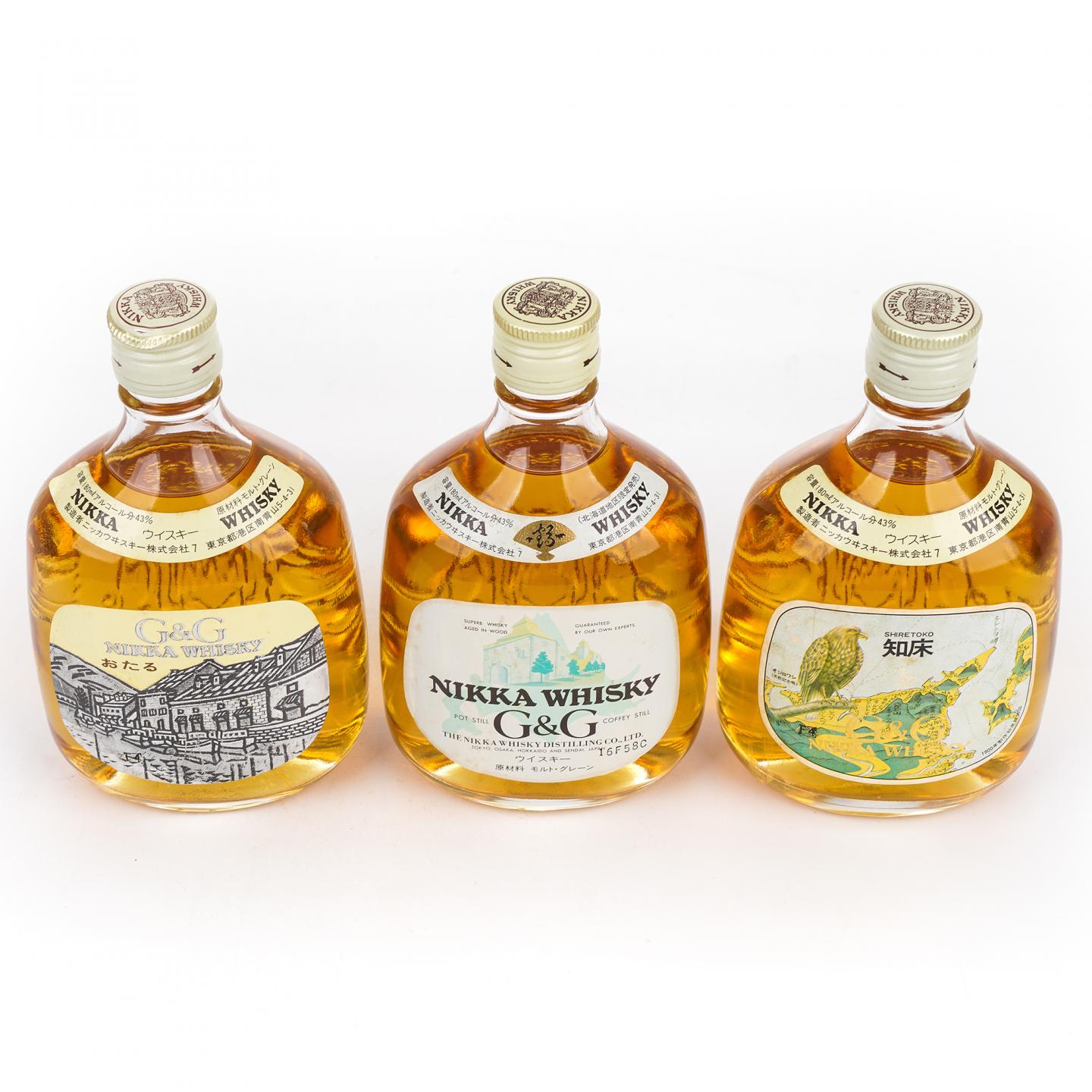 【酒版】Nikka Whisky G&G 北海道旅行套装 180ml*3