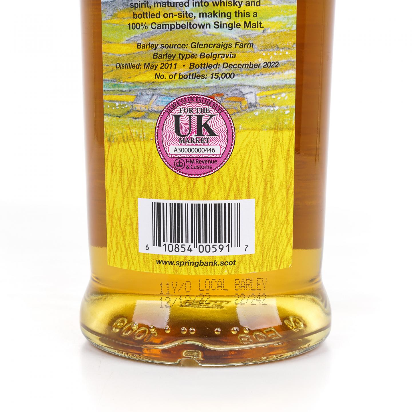 Springbank 云顶 11年 2022 本地大麦