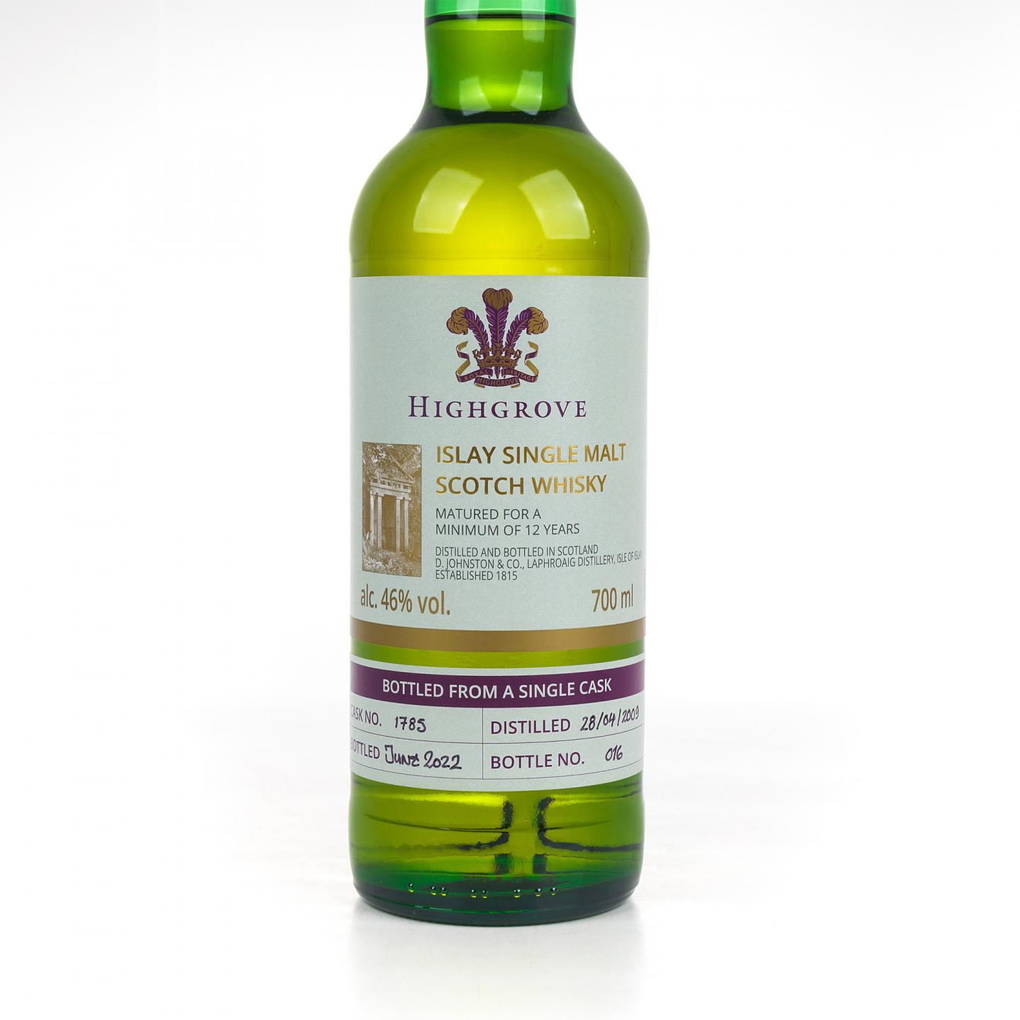 Laphroaig 拉弗格 12年 2009-2022 Highgrove 单桶#1785