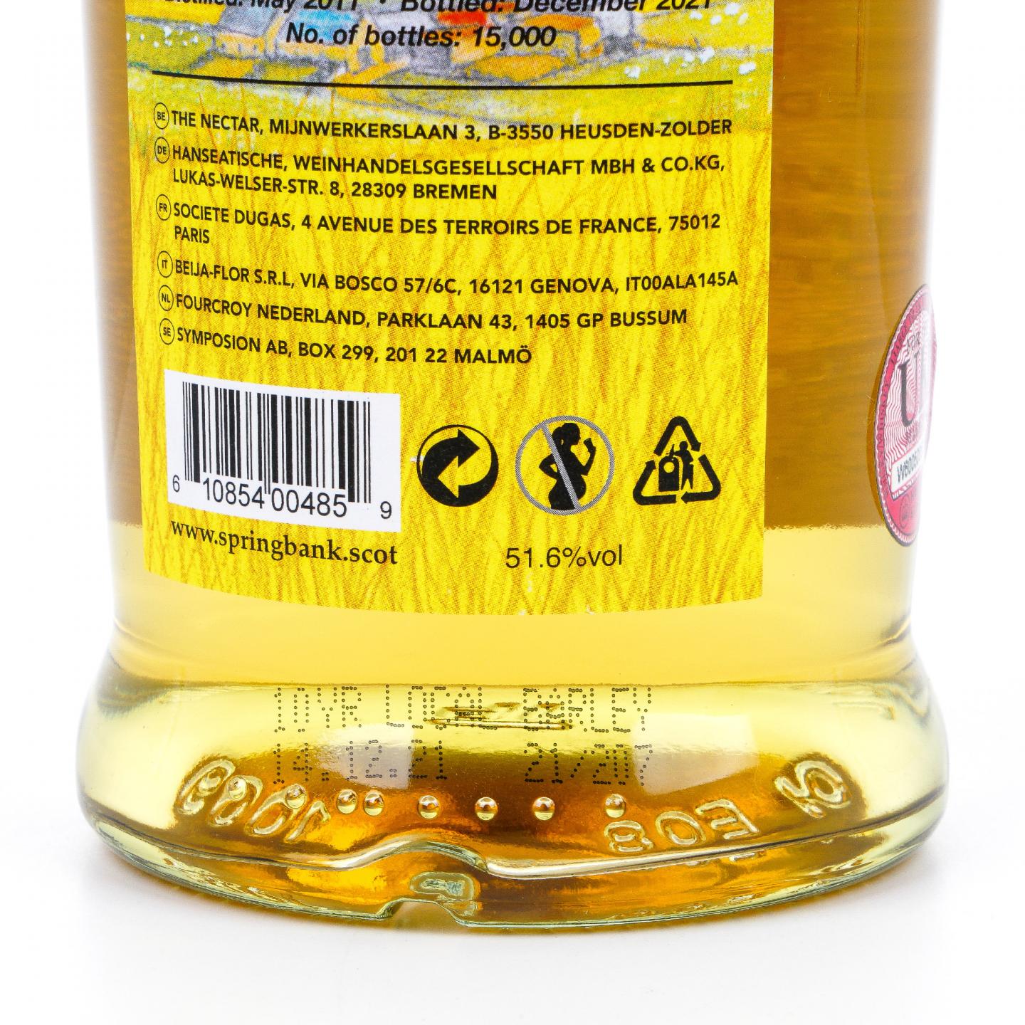 Springbank 云顶 10年 2011-2021 本地大麦