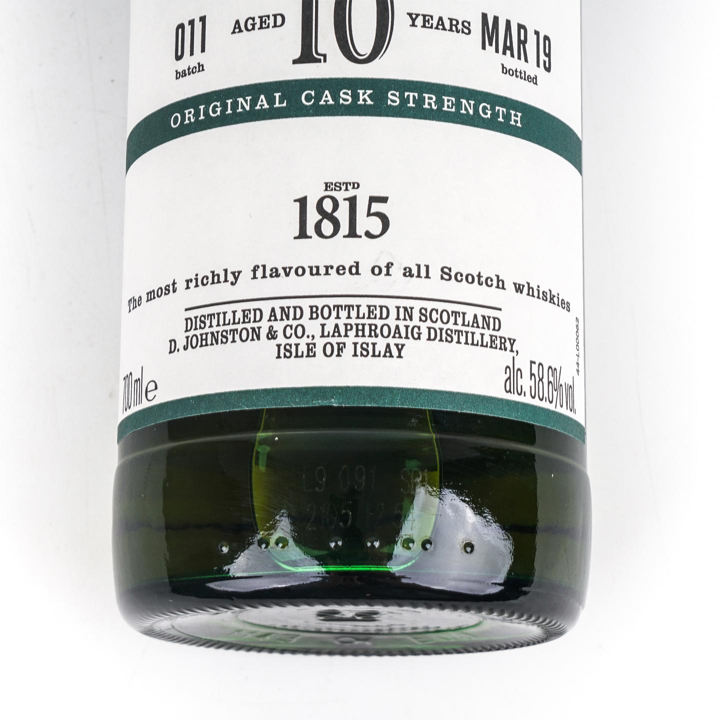 Laphroaig 拉弗格 10年 2019 桶强 Batch 011