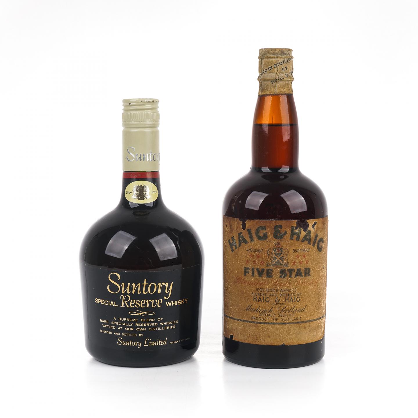 三得利 金狮标 Special Reserve 760ml/Haig & Haig 调和 86.8°proof 757ml 2瓶组