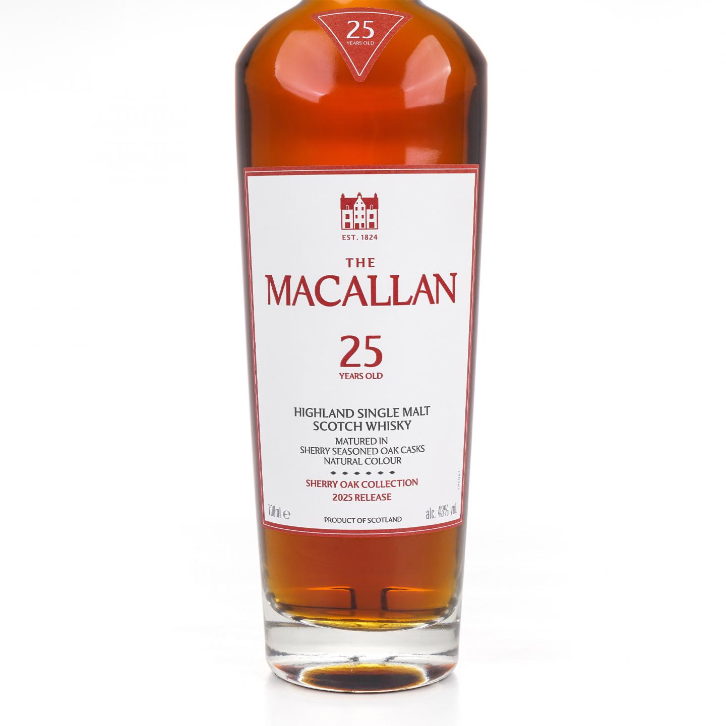 Macallan 麦卡伦 25年 2025 雪莉桶 700ml