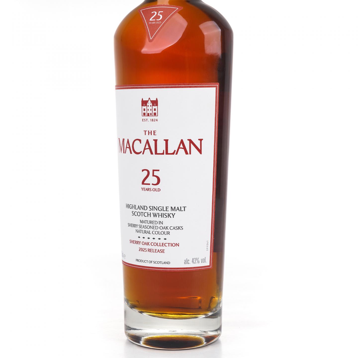Macallan 麦卡伦 25年 2025 雪莉桶 700ml