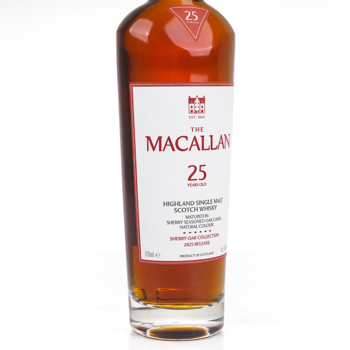 Macallan 麦卡伦 25年 2025 雪莉桶 700ml