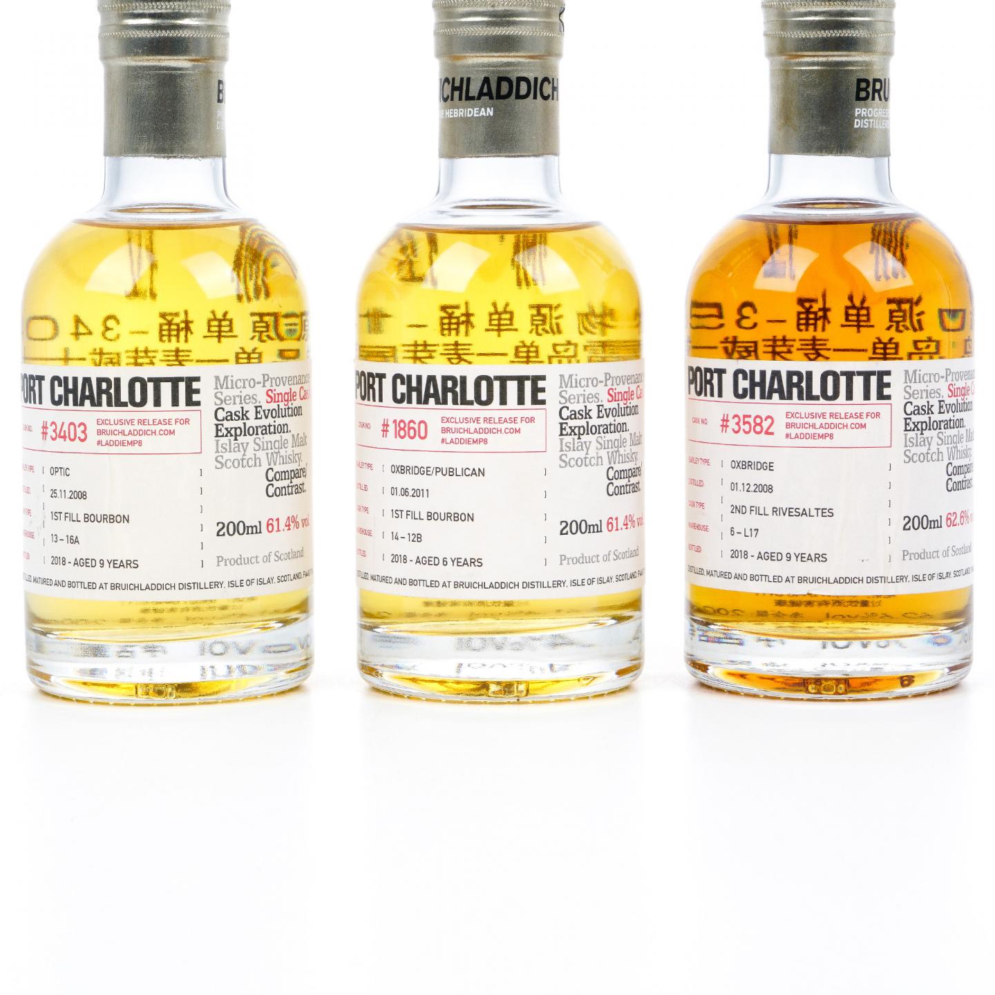 【中样】Bruichladdich 布赫拉迪 波夏 微物源单桶 200ml*3瓶组