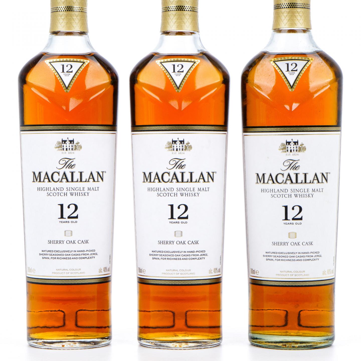 Macallan 麦卡伦 12年 雪莉桶 3瓶组