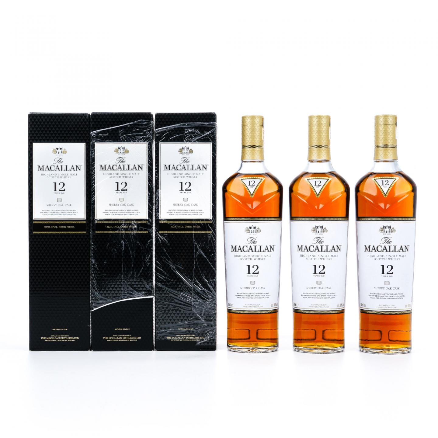Macallan 麦卡伦 12年 经典雪莉桶系列 3瓶组
