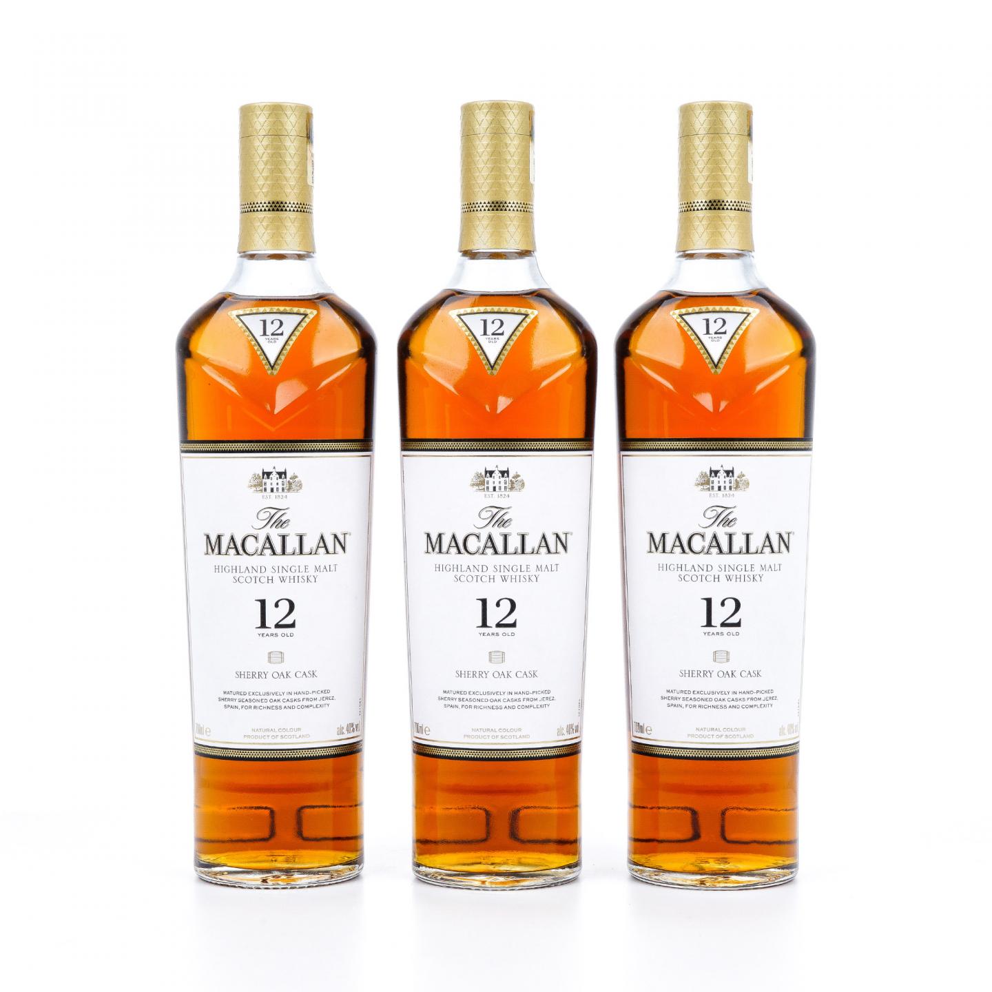 Macallan 麦卡伦 12年 经典雪莉桶系列 3瓶组