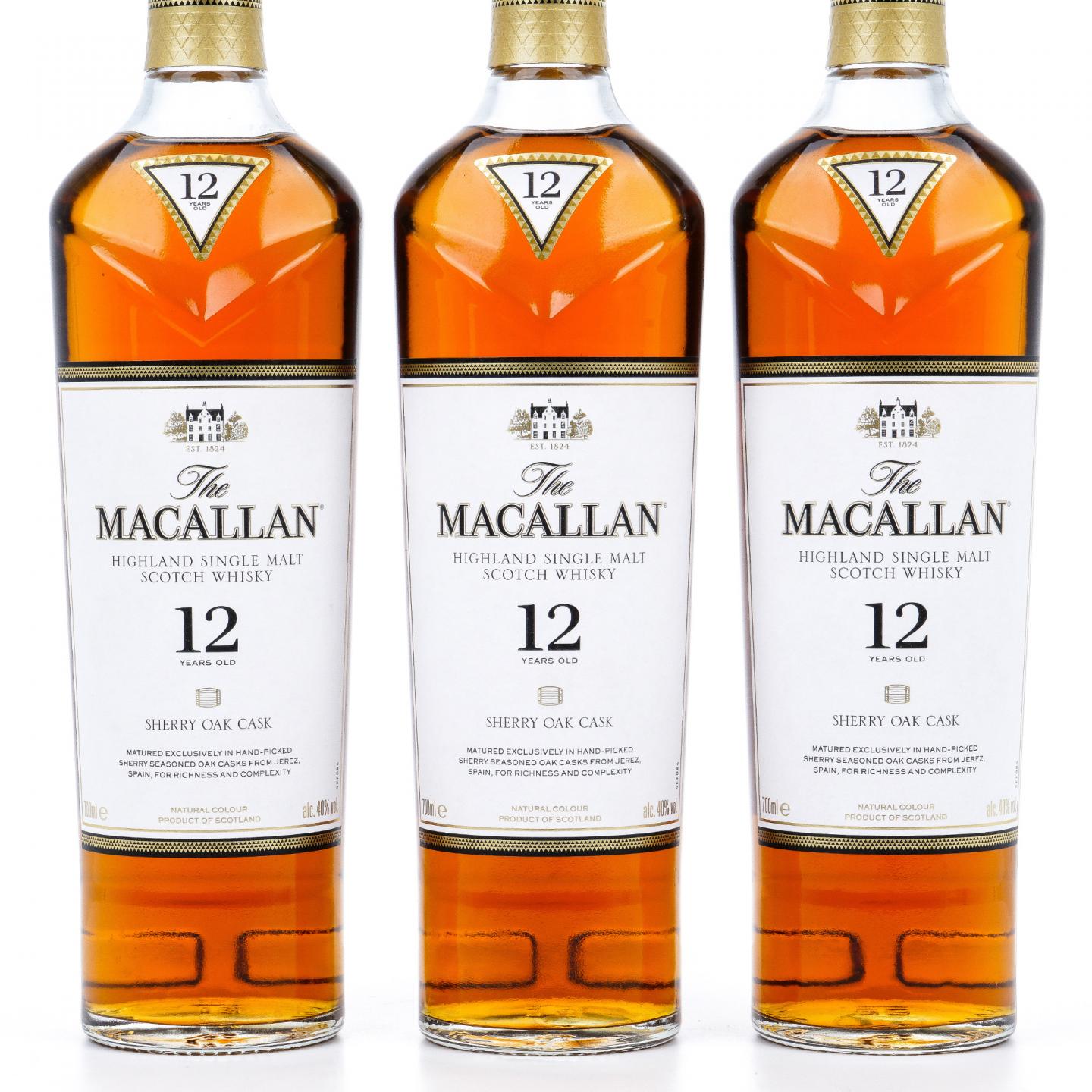 Macallan 麦卡伦 12年 经典雪莉桶系列 3瓶组