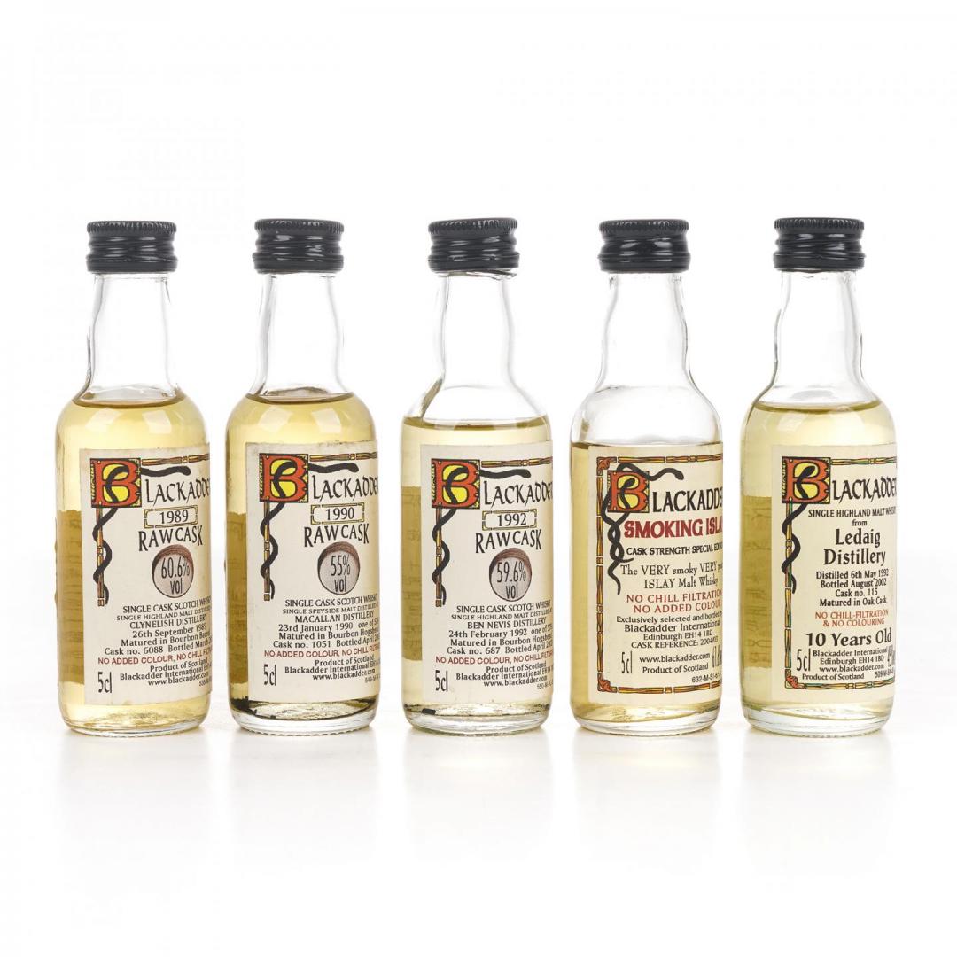 【别致套装】克里尼利基1989-2003/麦卡伦1990-2003/本尼维斯1992-2003/阿贝 2004/里爵1992-2002 13/13/11/约10年/10年单桶单一麦芽威士忌5只组 60.6/55/59.6/61.6/45% 50mlx5