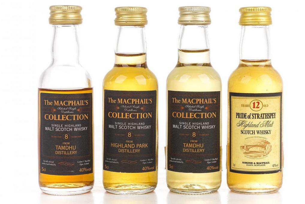 【别致套装】Gordon & MacPhail装瓶 8/12年单一麦芽威士忌4只组 40% 50mlx4