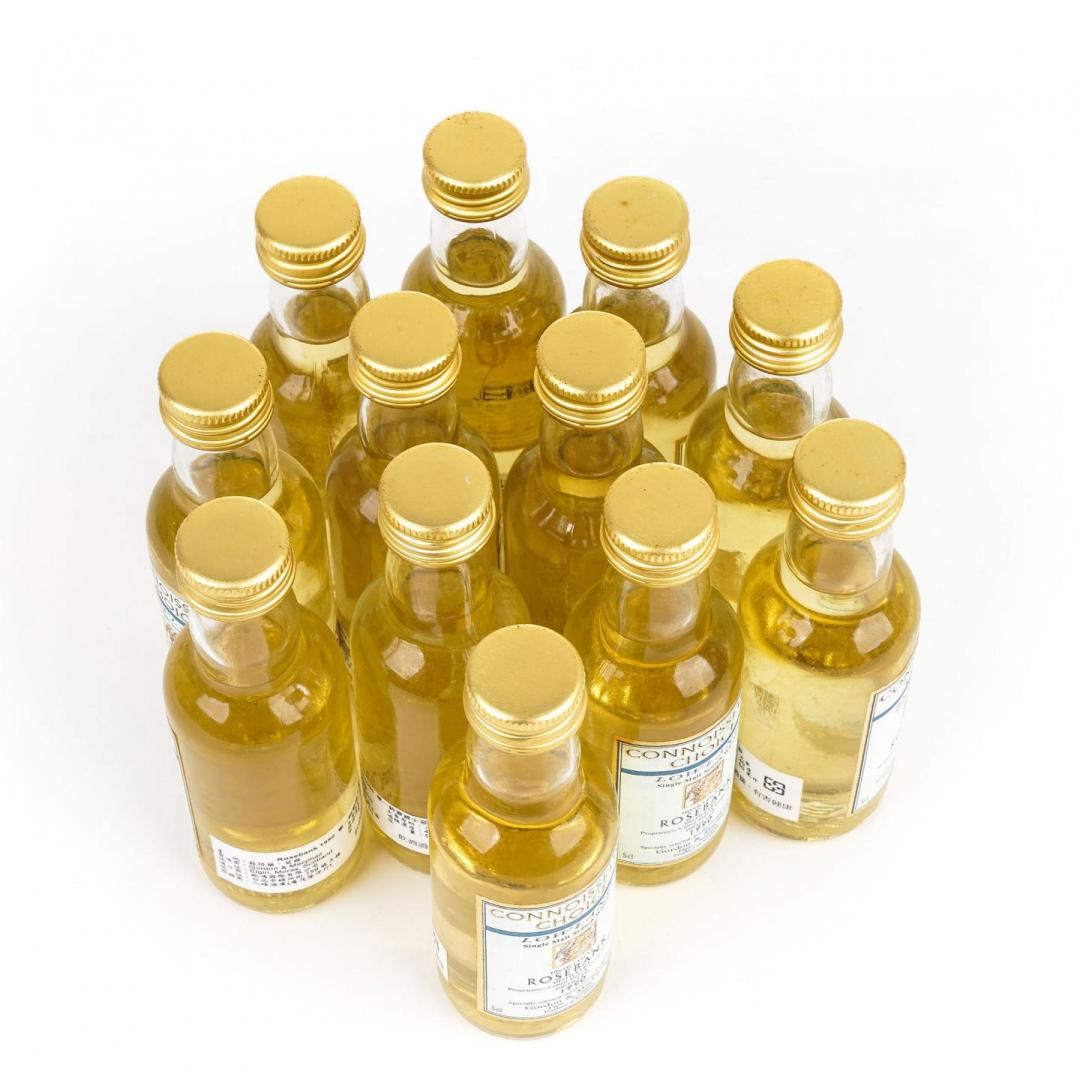 【绝版珍稀】Rosebank罗斯班克1990 地图标单一麦芽威士忌套装12只组 40% 50mlx12