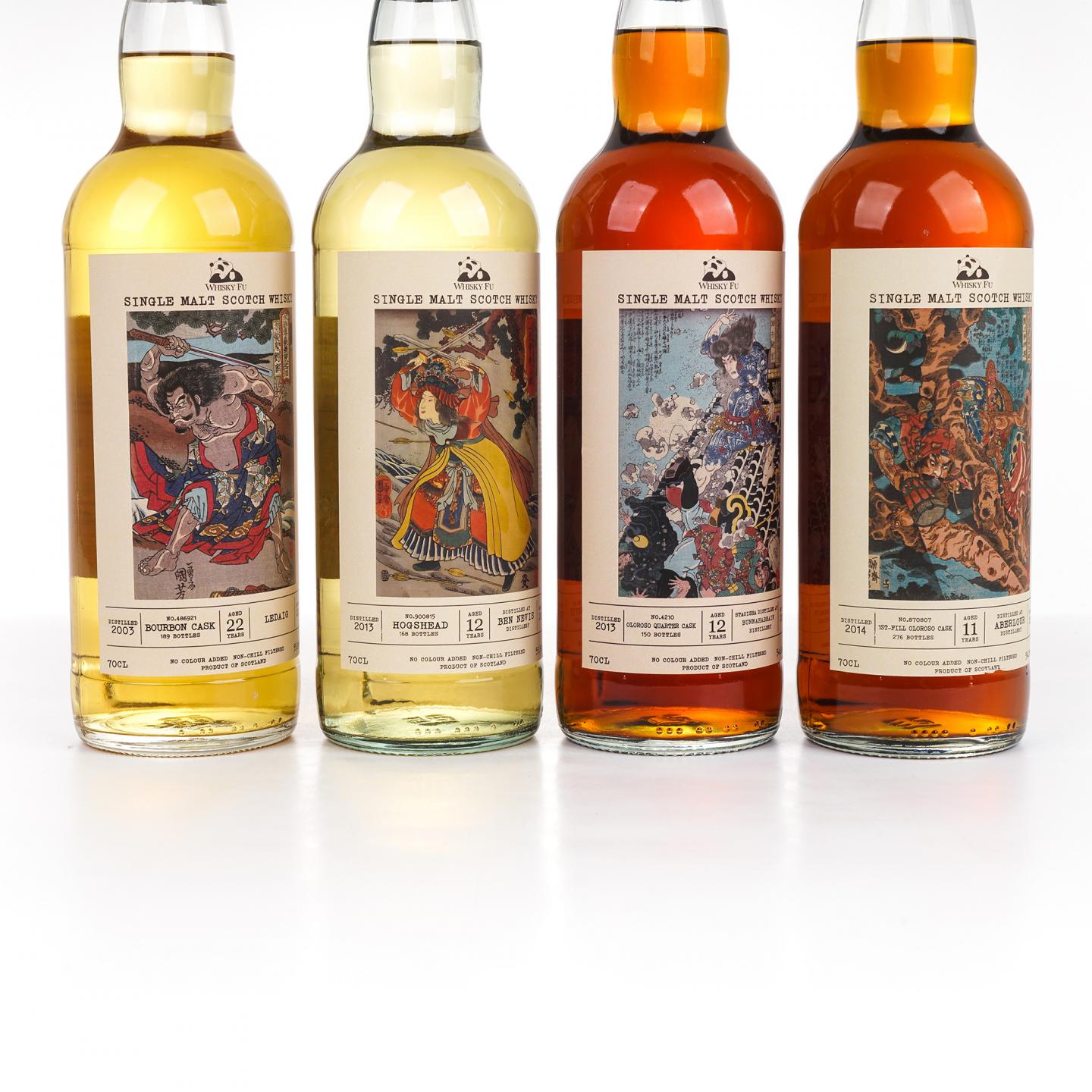 本尼维斯 12年/里爵 22年/雅伯莱 11年/布纳哈本 12年 通俗水浒传豪杰系列 4瓶组*700ML