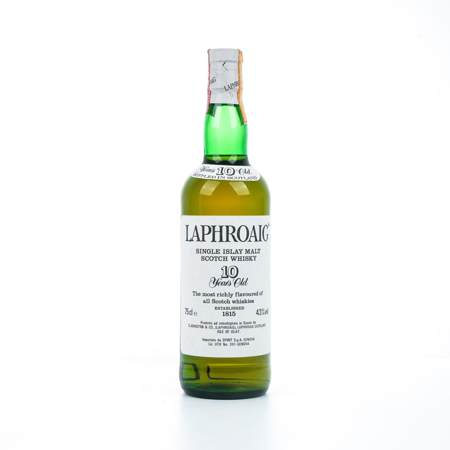 Laphroaig 拉弗格 10年 80年代末90年代初 750ml