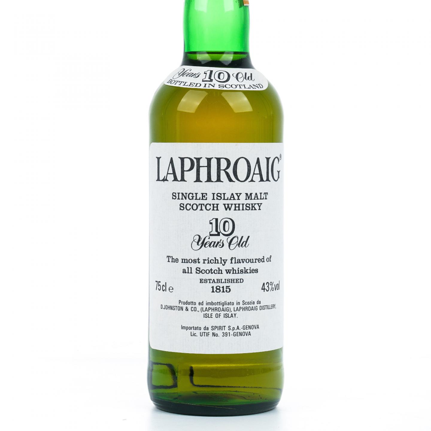 Laphroaig 拉弗格 10年 80年代末90年代初 750ml
